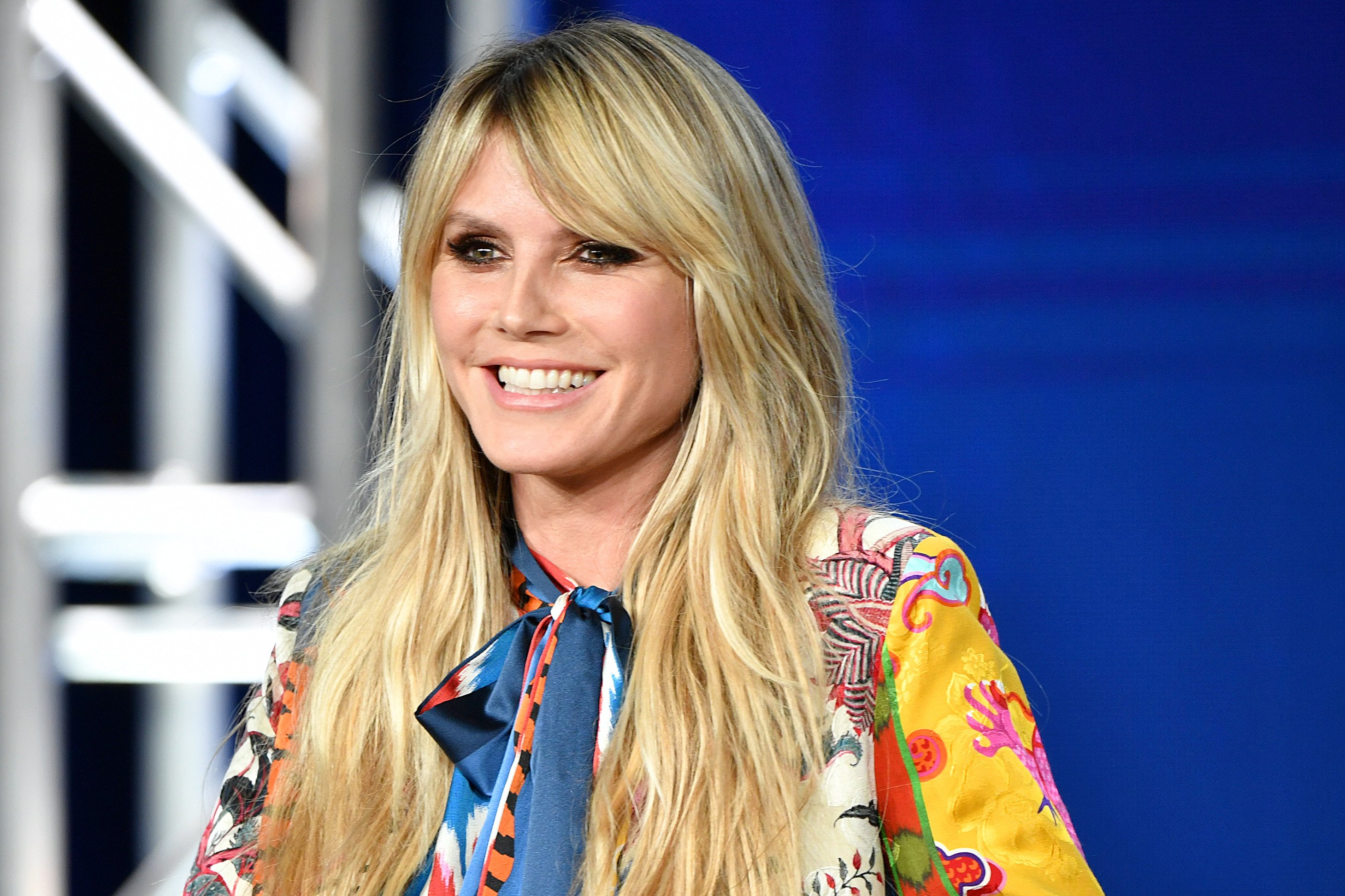 Heidi Klum smiles widely