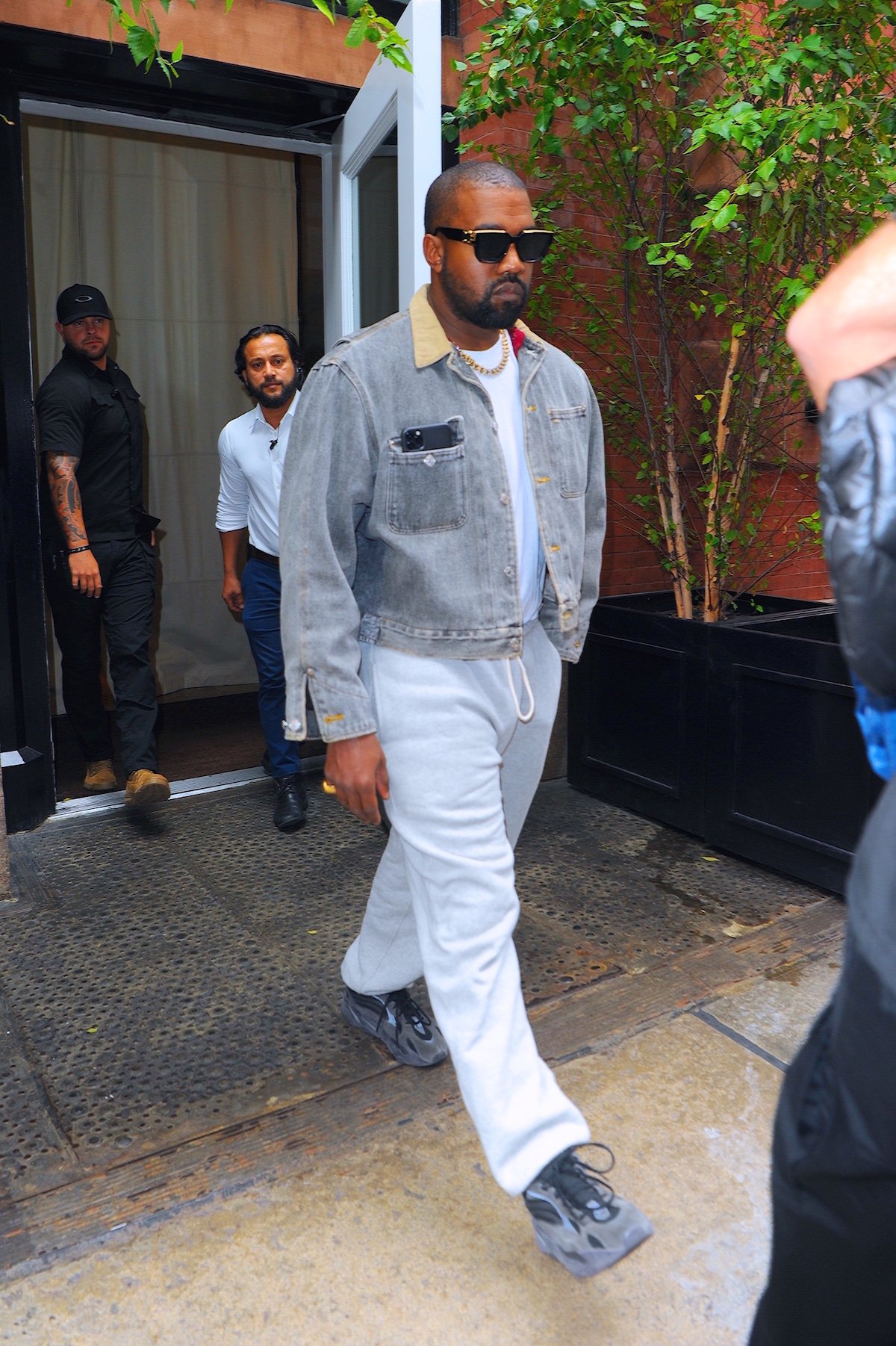 Kanye West and his Family seen leaving Hotel to attend a Sunday church service in Queens at The Greater Allen AME Cathedral of New York on September 29, 2019 in New York City.