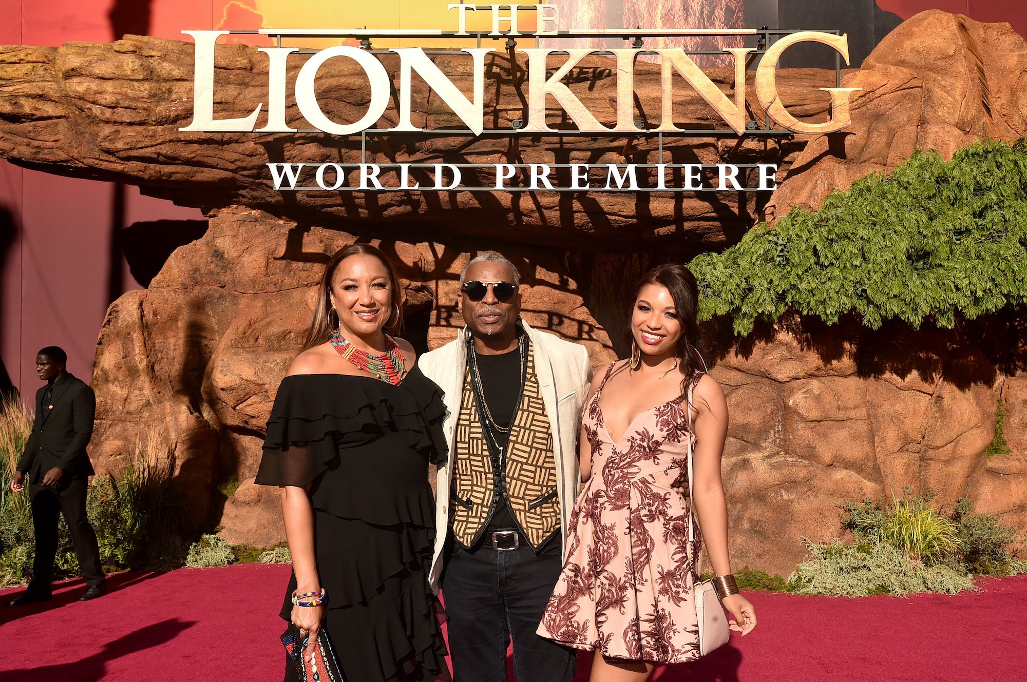 Stephanie Cozart Burton, LeVar Burton, and Michaela Jean Burton