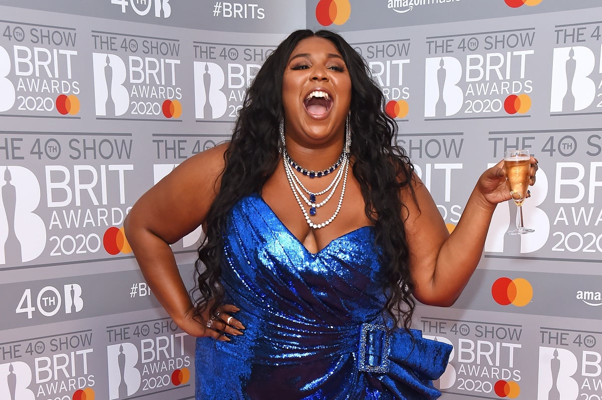 Lizzo poses in the winners room at The BRIT Awards on February 18, 2020, in London, England.