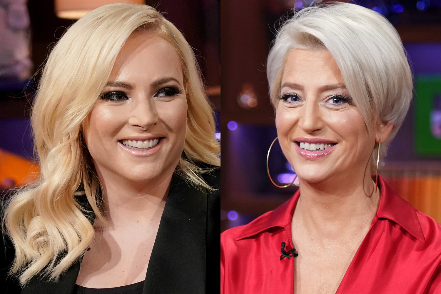 Meghan McCain smiling and Dorinda Medley smiling