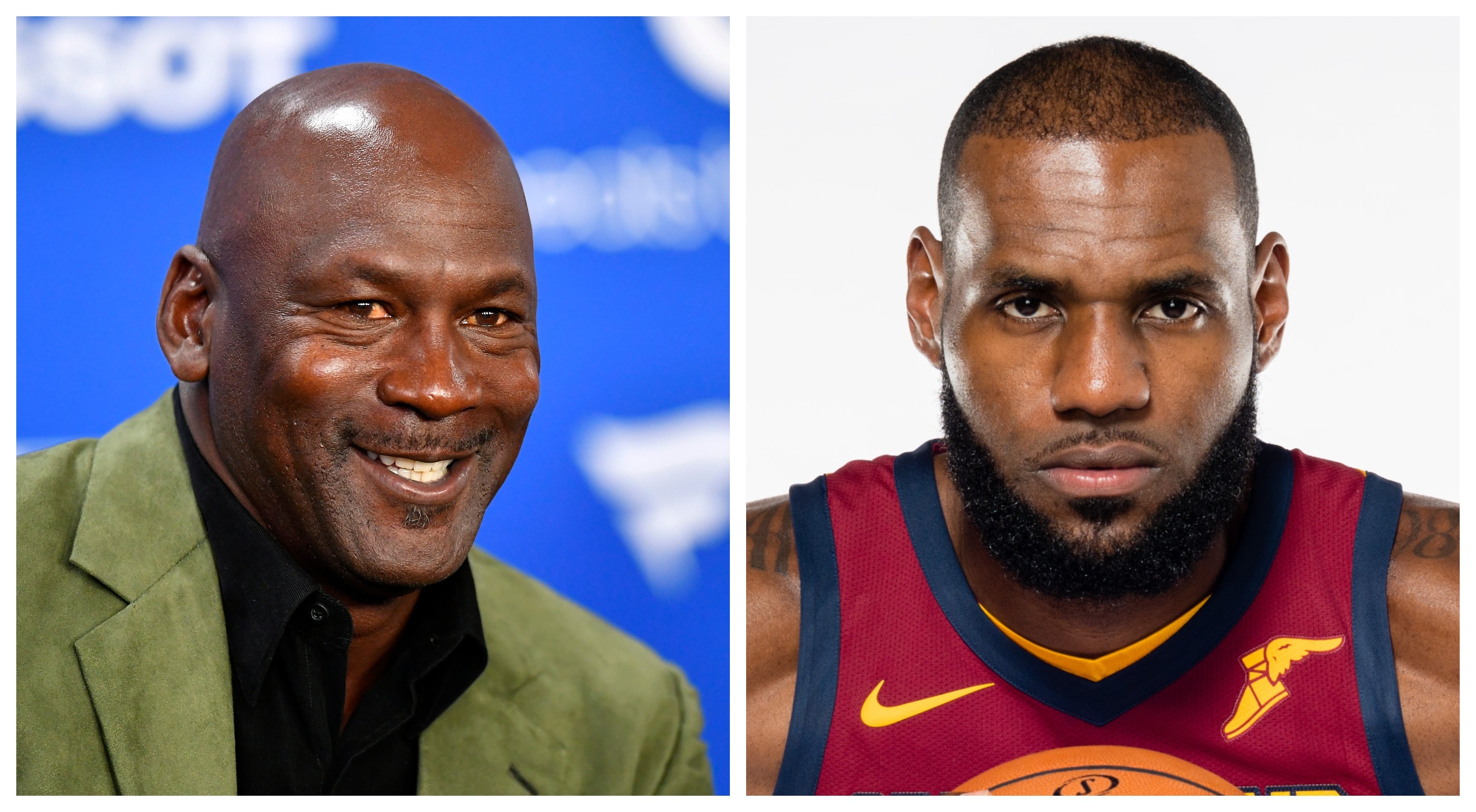 Michael Jordan and LeBron James