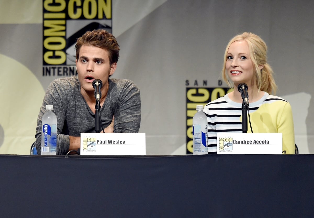 Paul Wesley and Candice Accola at 'The Vampire Diaries' 2015 Comic-Con International panel