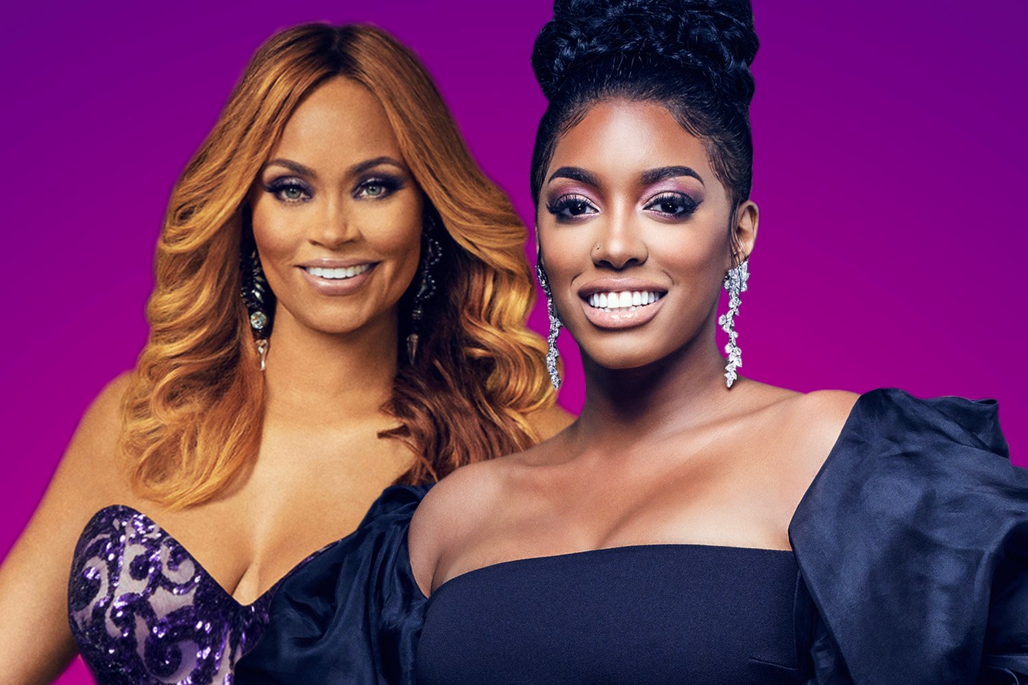 Gizelle Bryant and Porsha William smiling