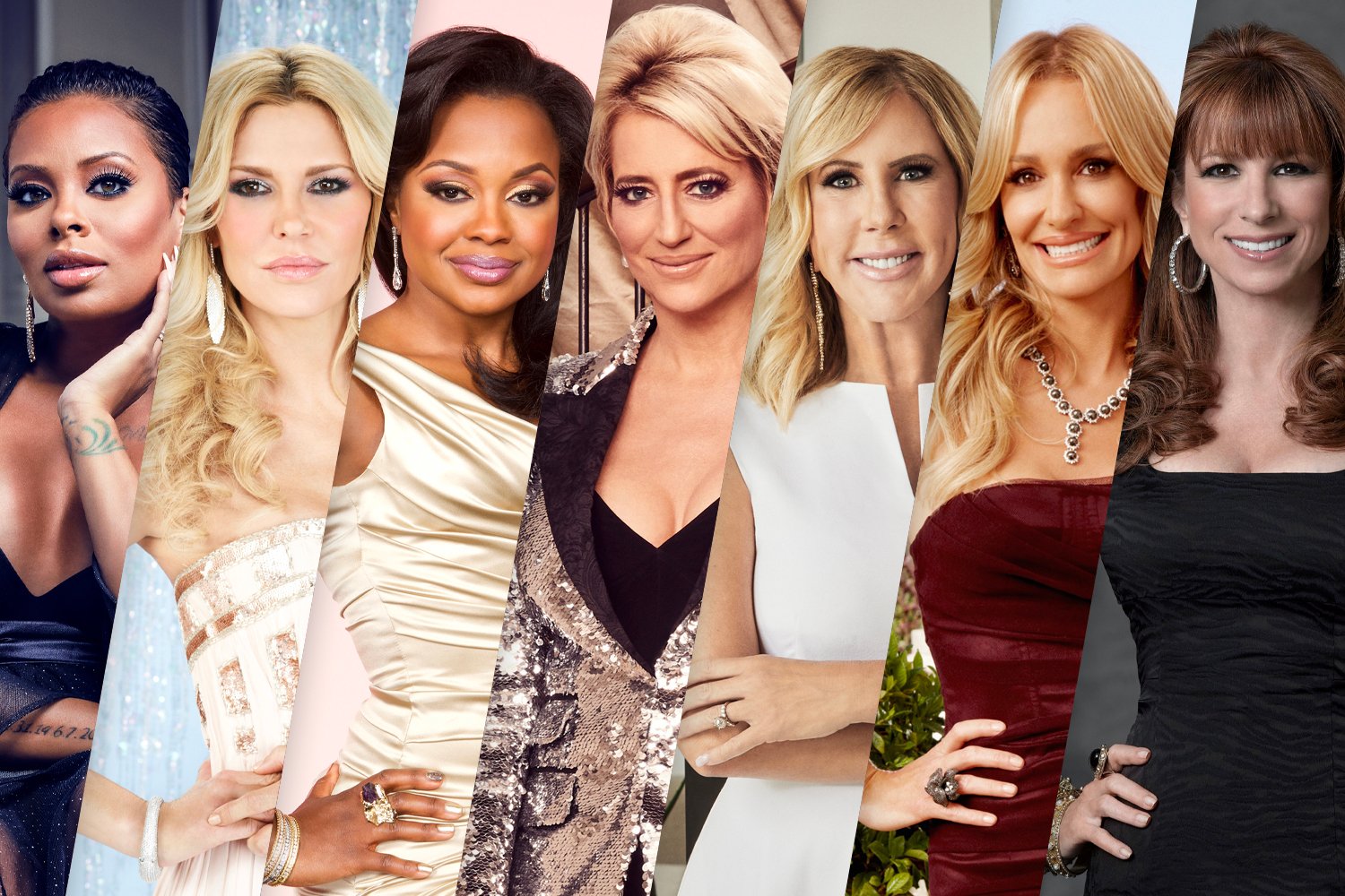 Eva Marcille, Brandi Glanville, Phaedra Parks, Dorinda Medley, Vicki Gunvalson, Taylor Armstrong, and Jill Zarin