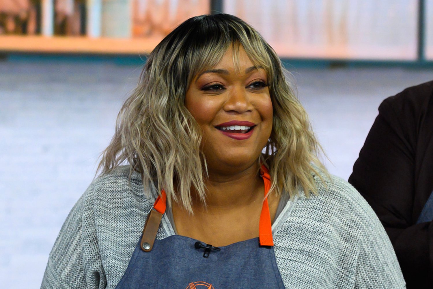 Sunny Anderson smiles on the set of 'Today'