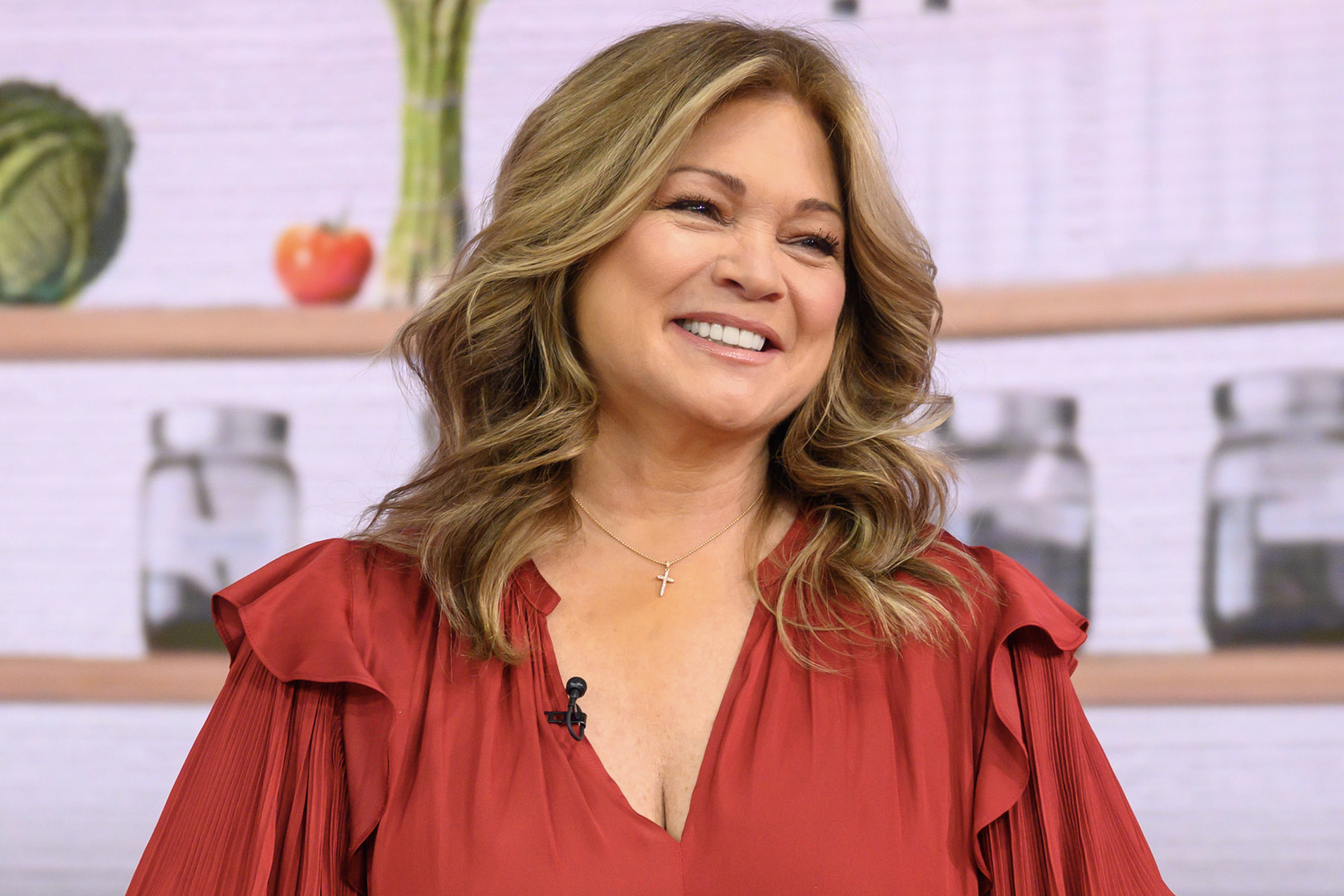 Valerie Bertinelli smiling during an appearance on 'Today'