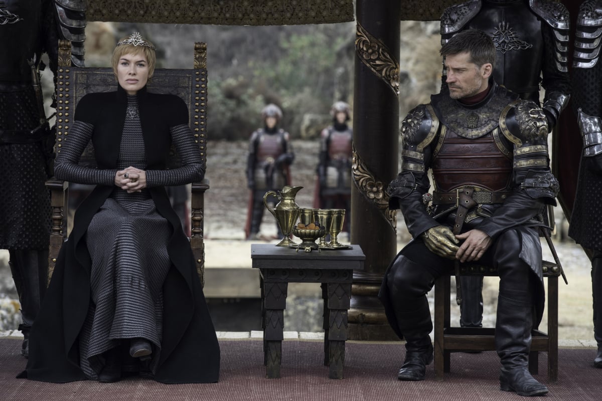 Lena Headey and Nikolaj Coster-Waldau on Game of Thrones