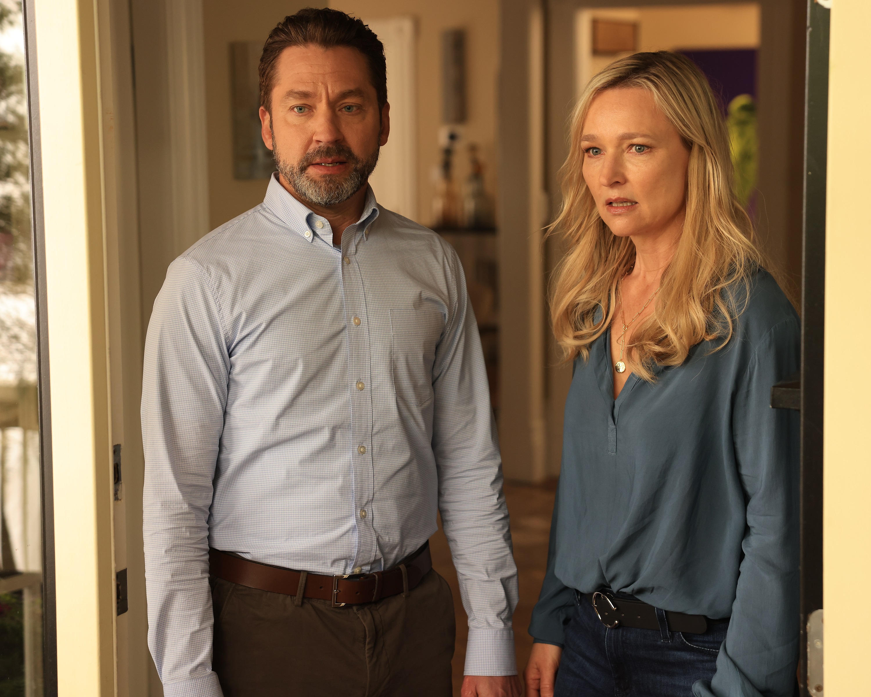 Michael Weston and Kari Matchett acting as Layla Gregory's parents in 'A Million Little Things'