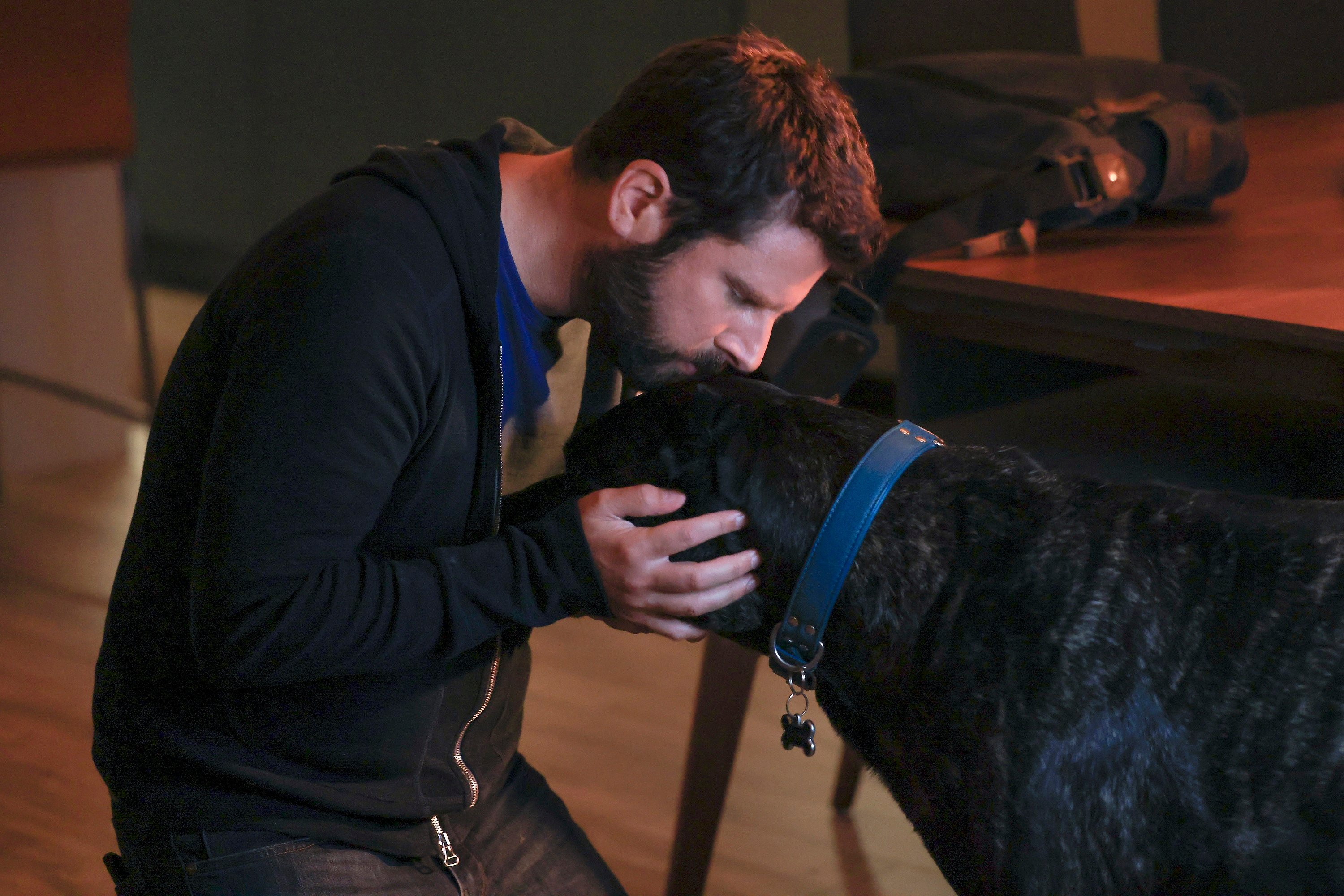 In the A Million Little Things Season 4 premiere Gary kisses his dog on the head.