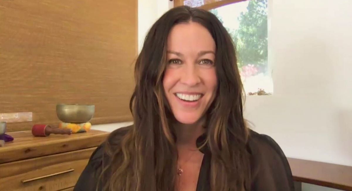 Alanis Morissette smiling 2020