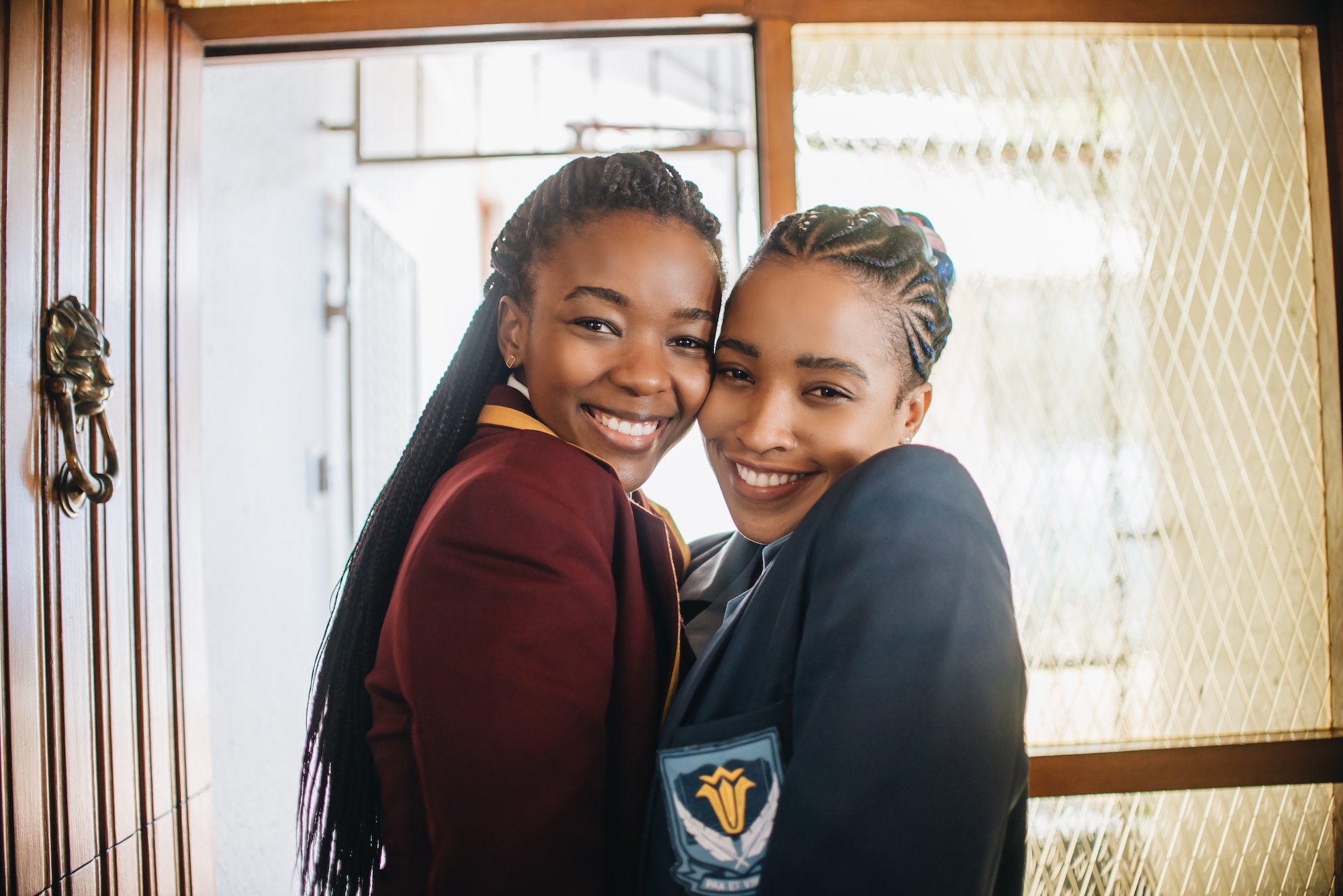 Ama Qamata and Cindy Mahlangu from ‘Blood & Water’ standing side by side.