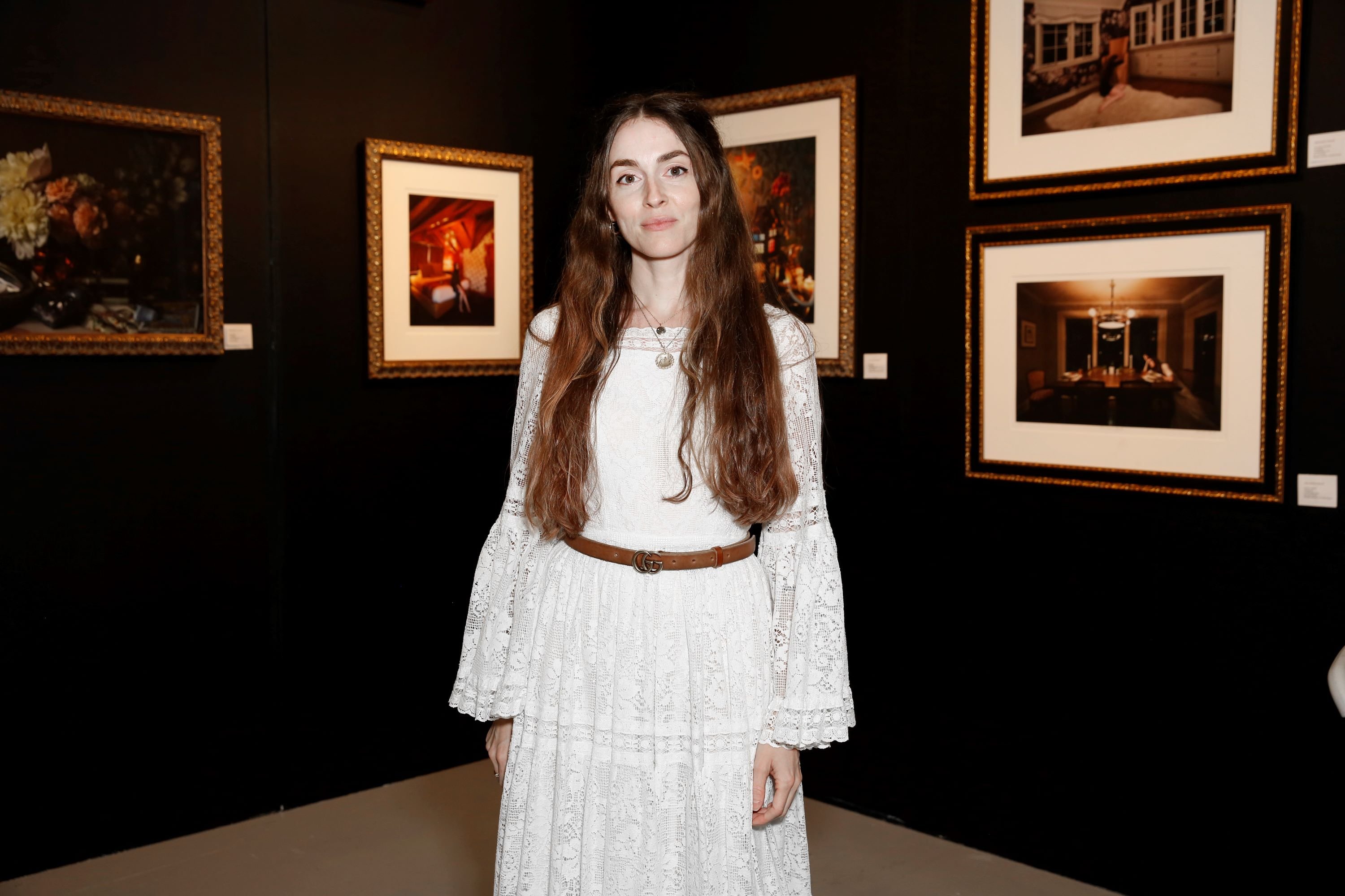 Anna Marie Tendler in her mom's wedding dress