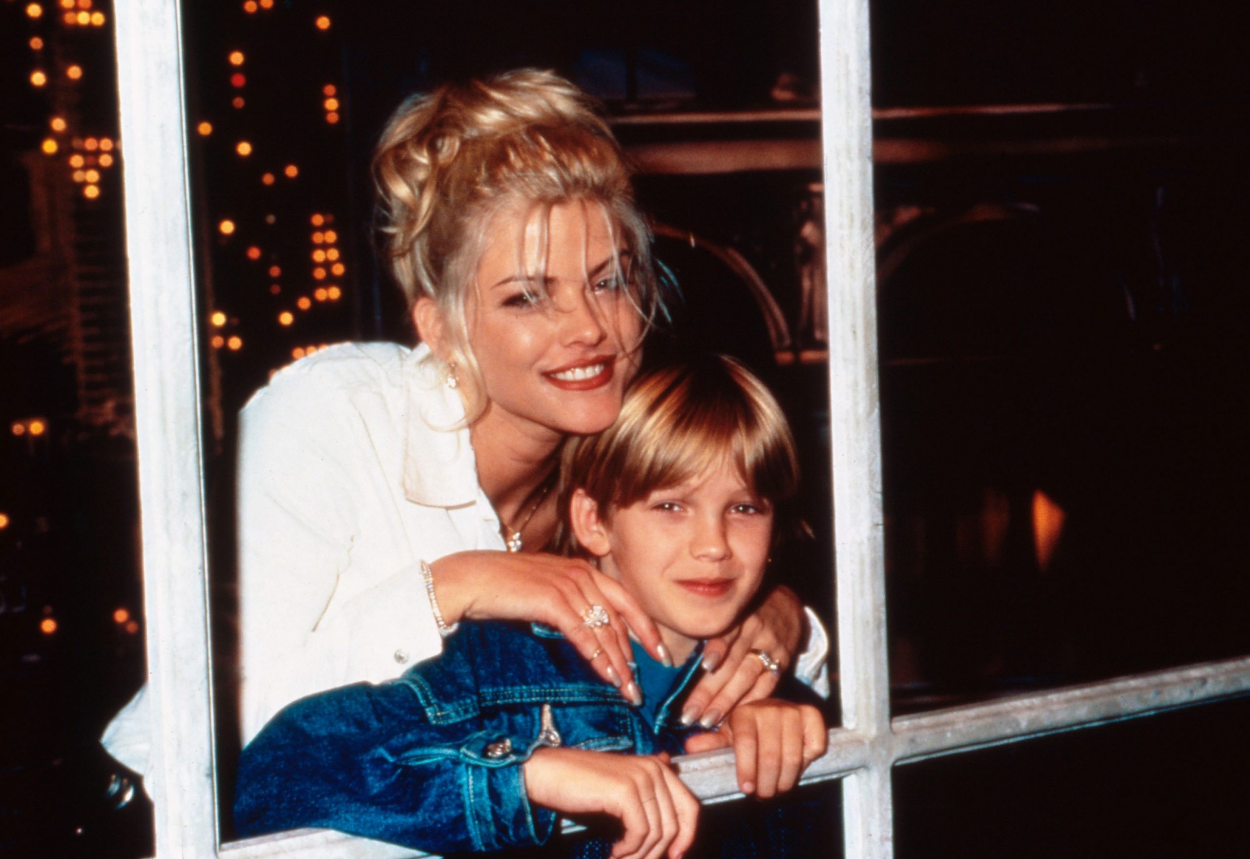 Anna Nicole Smith and her son