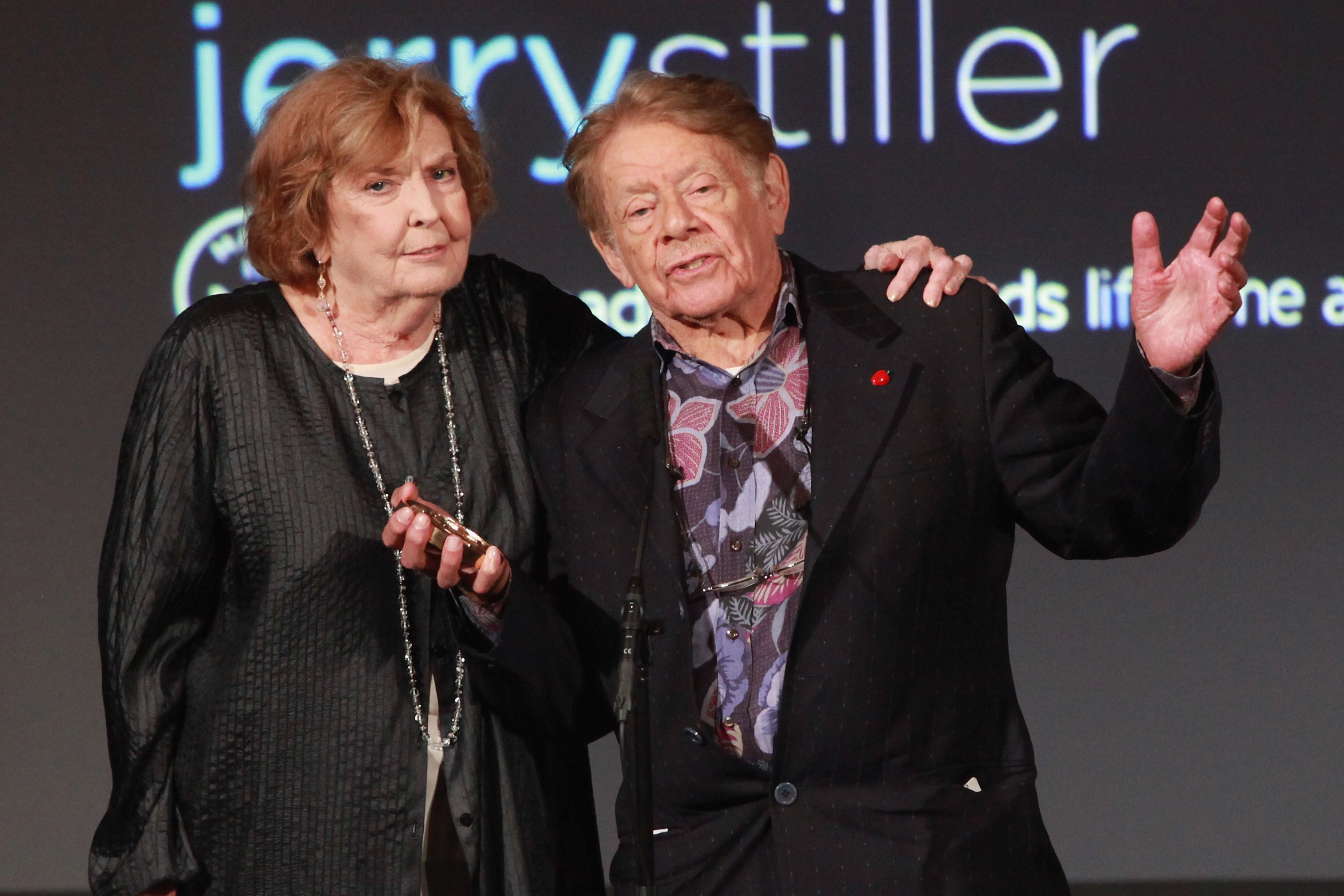 Anne Meara and Jerry Stiller appear together at teh 2012 Made in NY Awards