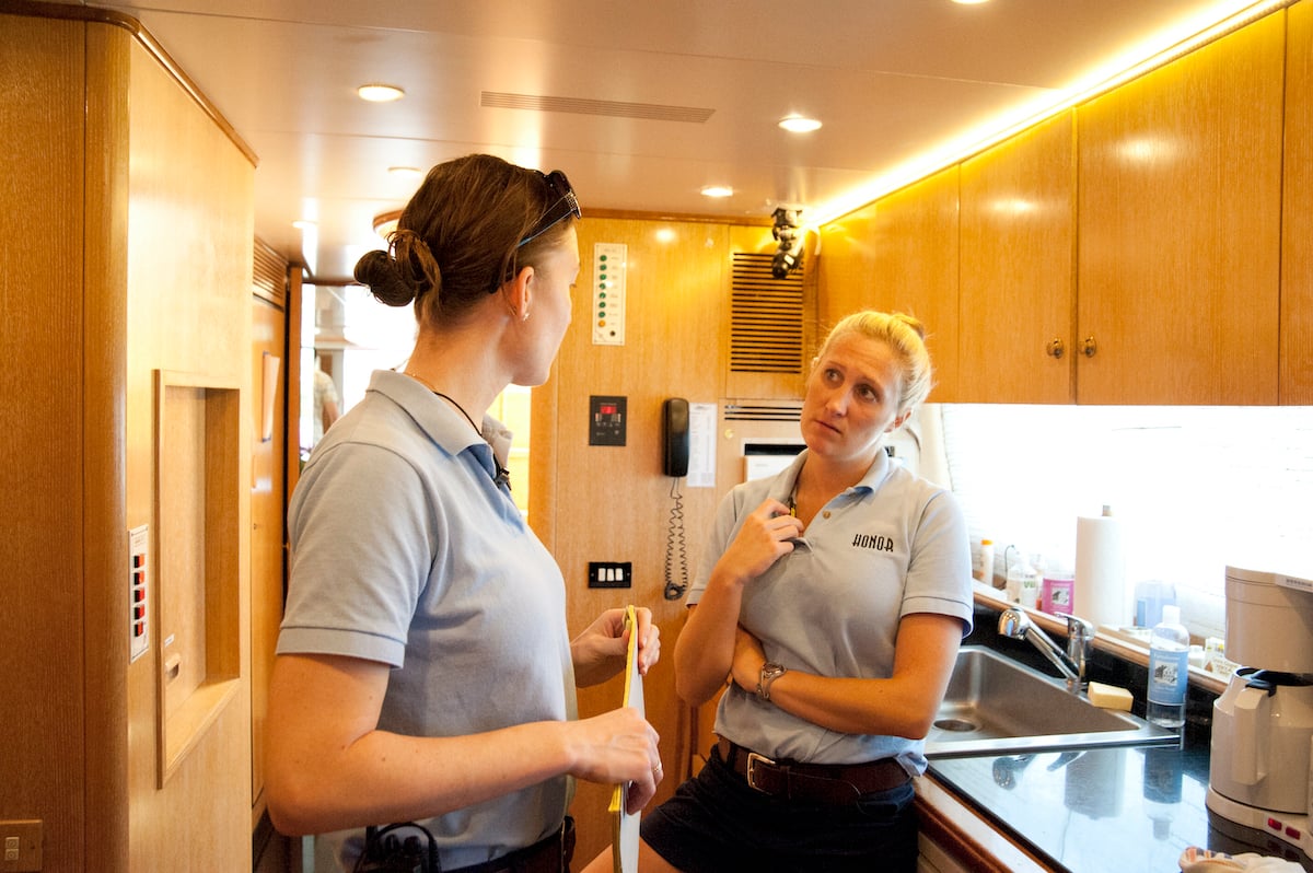 Adrienne Gang and Kat Held from Below Deck discuss the guests