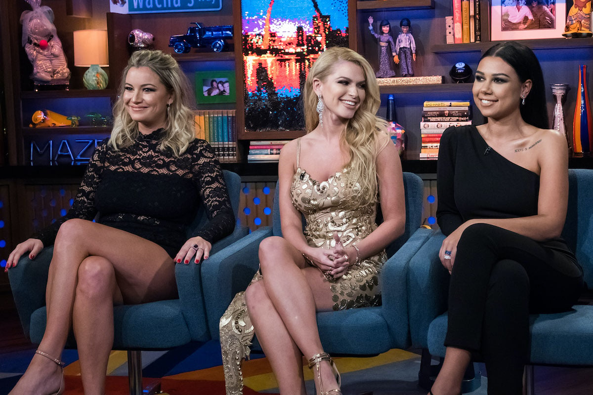 Hannah Ferrier, Kasey Cohen, and Jamie Jason from Below Deck Mediterranean appear on WWHL