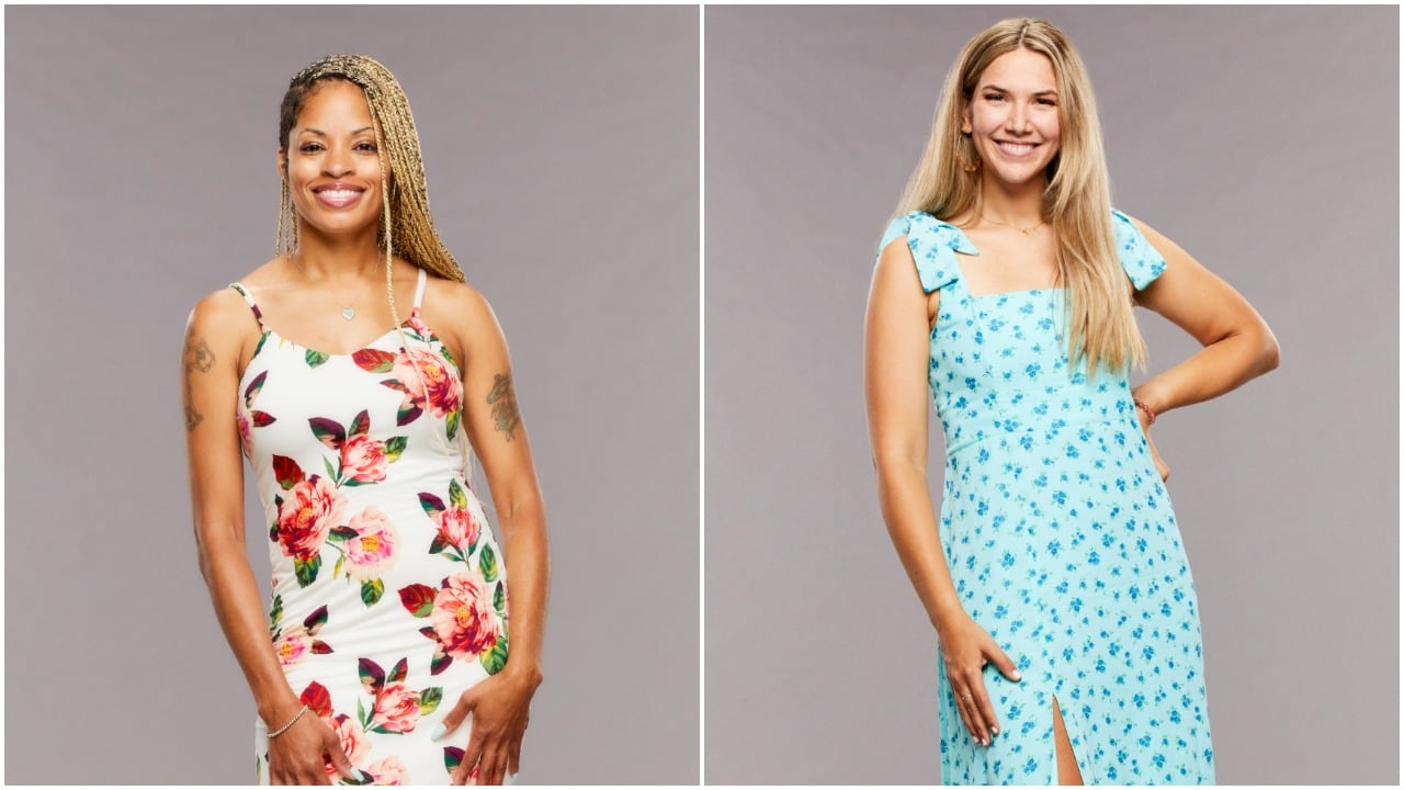 Tiffany Mitchell and Claire Rehfuss pose for 'Big Brother 23' cast photos