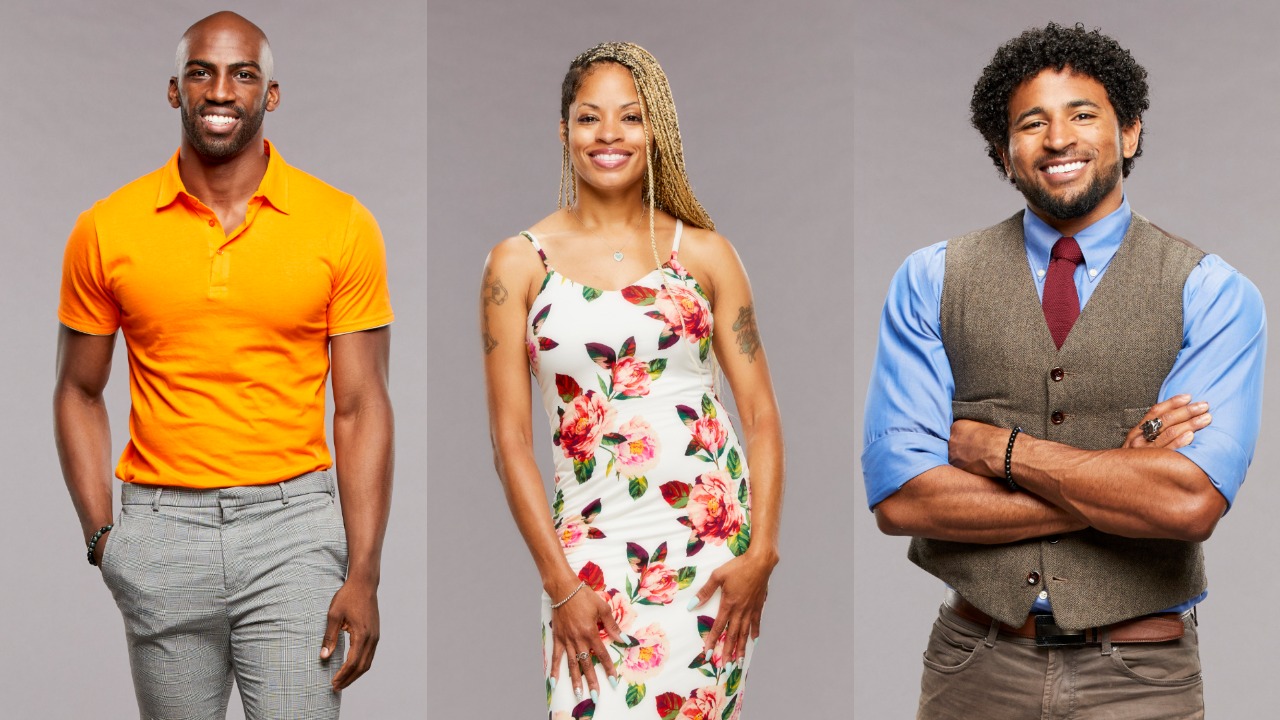 Xavier Prather, Tiffany Mitchell, and Kyland Young pose for 'Big Brother 23' cast photos