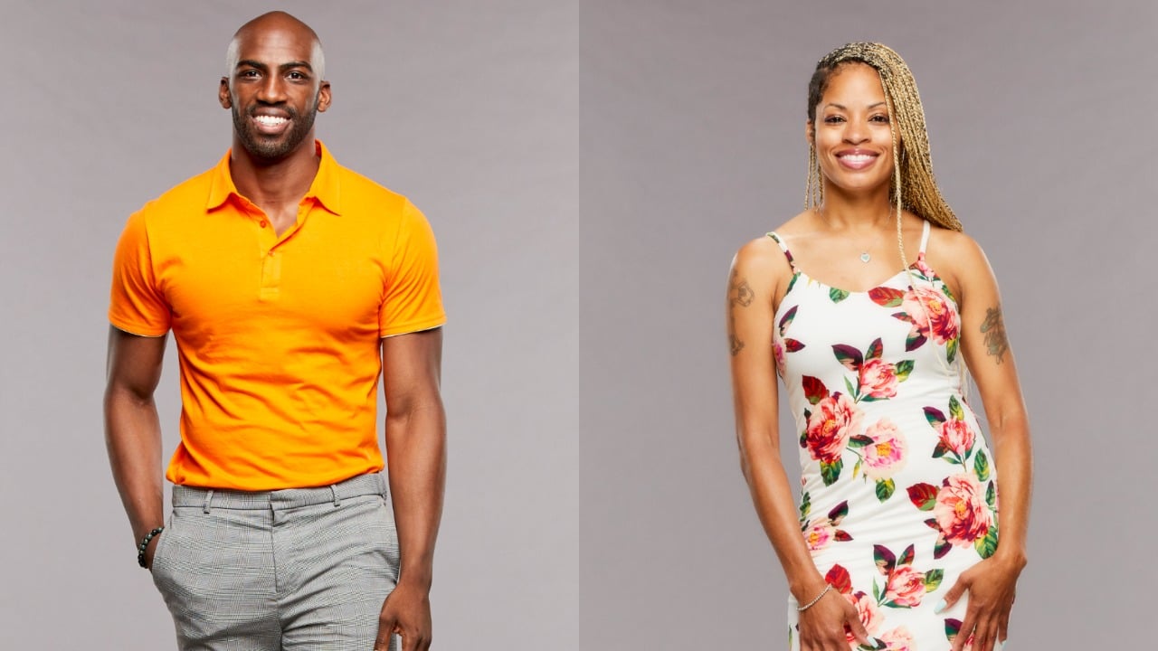Xavier Prather and Tiffany Mitchell pose for 'Big Brother 23' cast photos