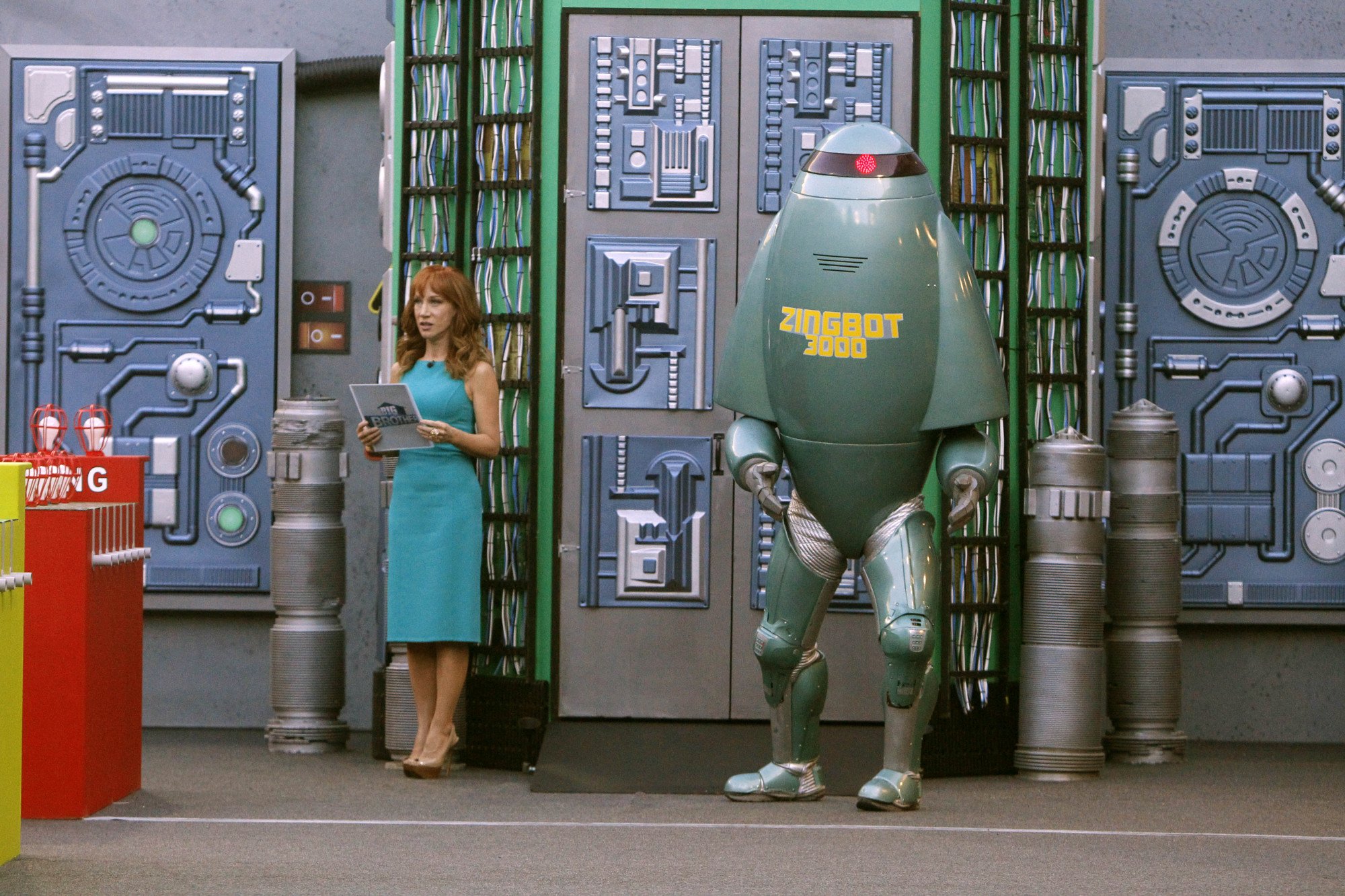 Kathy Griffin and Zingbot appeared on 'Big Brother 16'