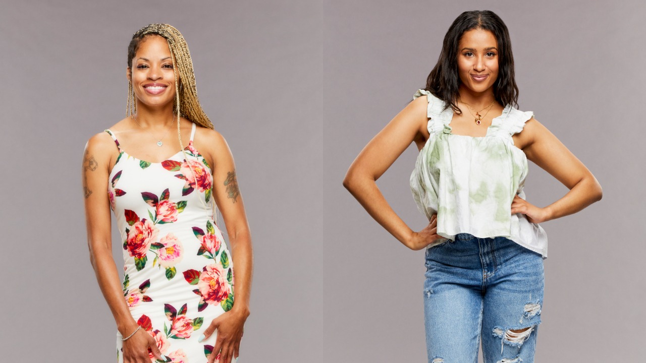 Tiffany Mitchell and Hannah Chaddha pose for 'Big Brother 23' cast photos