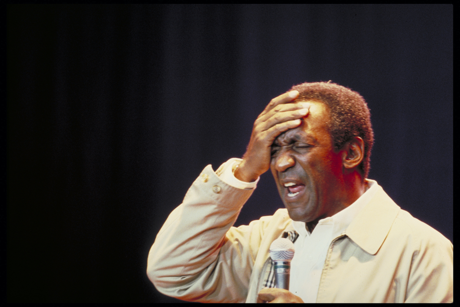Stand-up comedian Bill Cosby during a performance