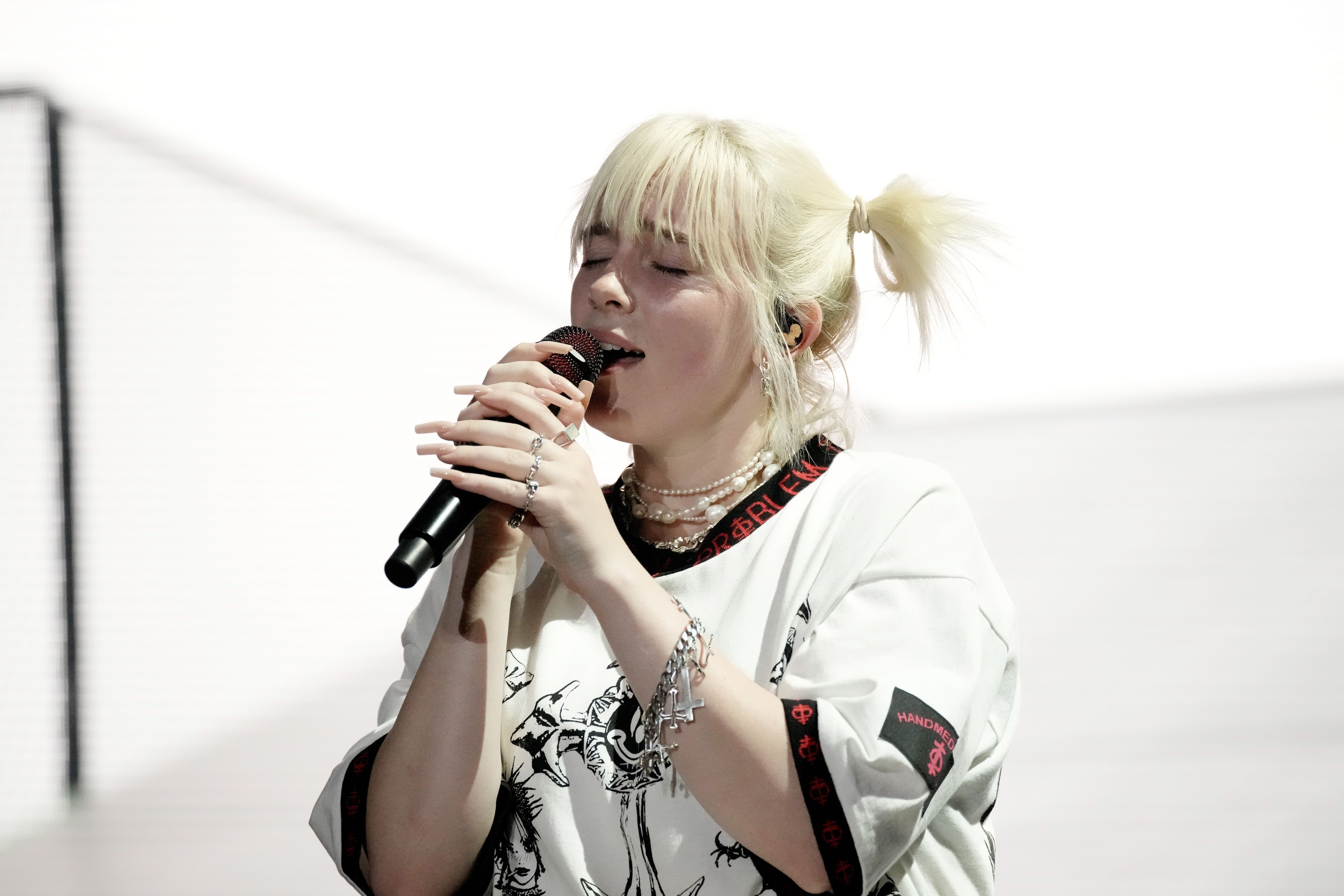 'Happier Than Ever' artist Billie Eilish performs onstage during the 2021 Life Is Beautiful Music & Festival on September 19 2021 in Las Vegas, Nevada.