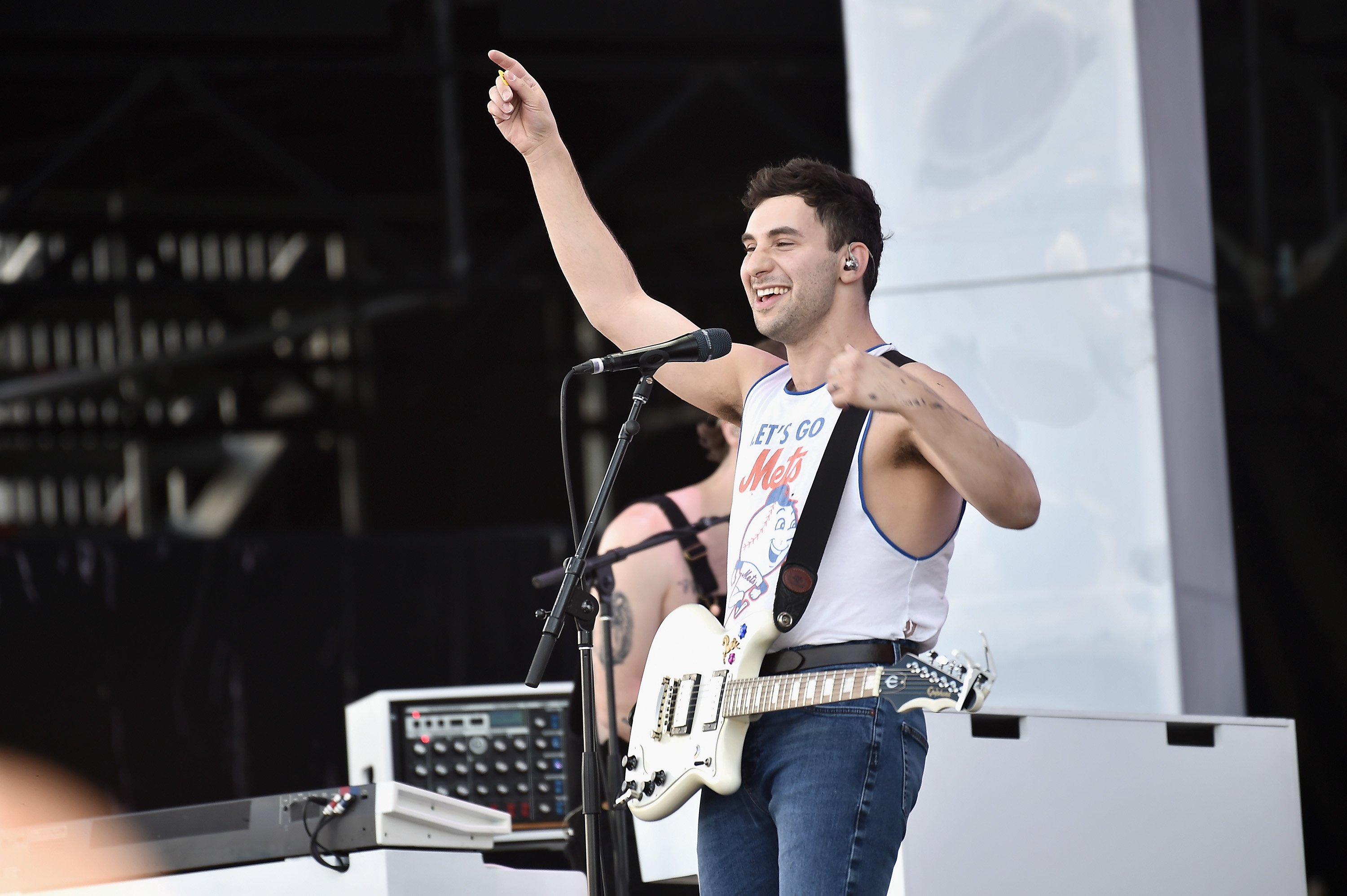 Jack Antonoff of Bleachers performs onstage during the 2017 Governors Ball Music Festival