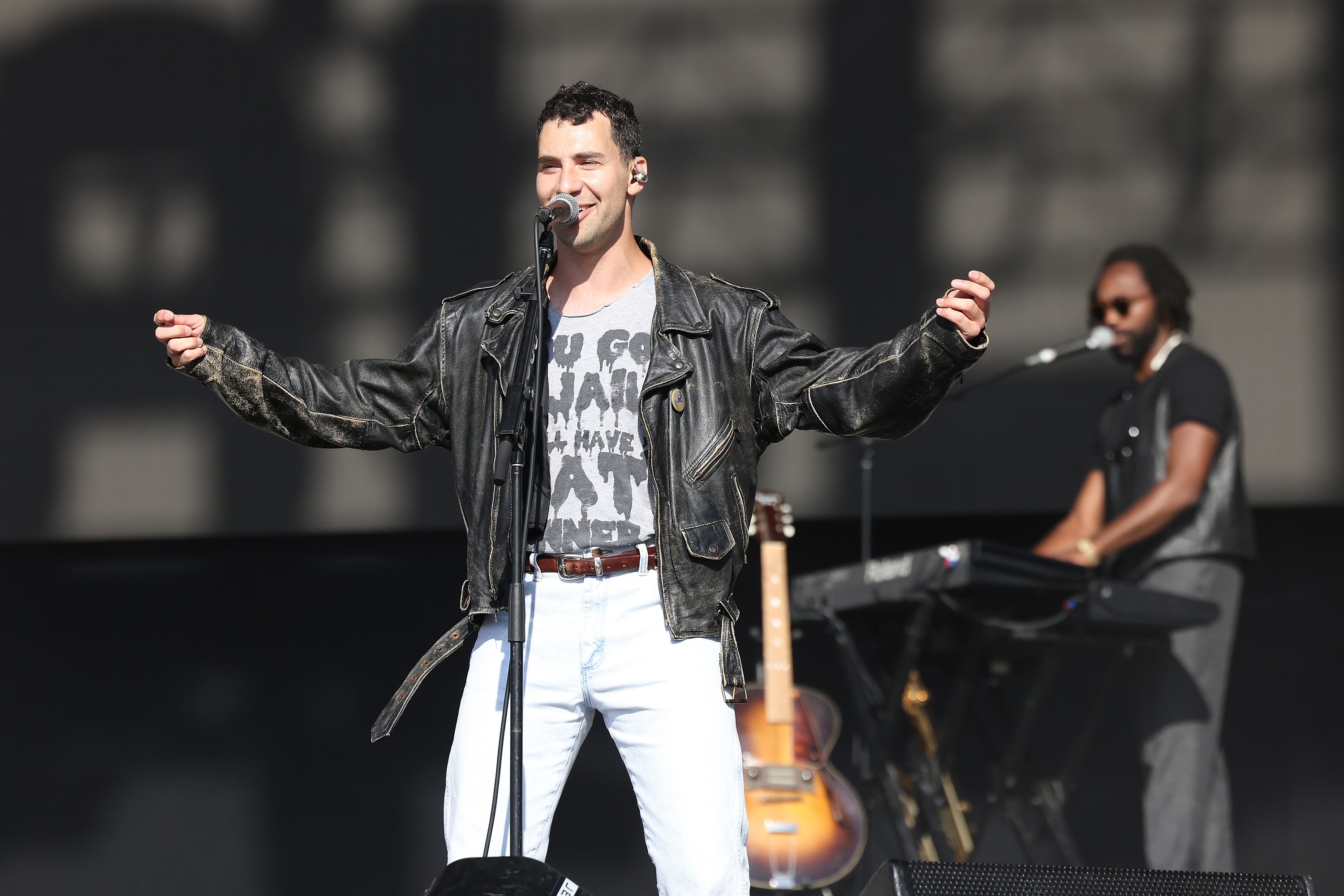 Jack Antonoff of Bleachers performs during the 2021 Governors Ball Music Festival