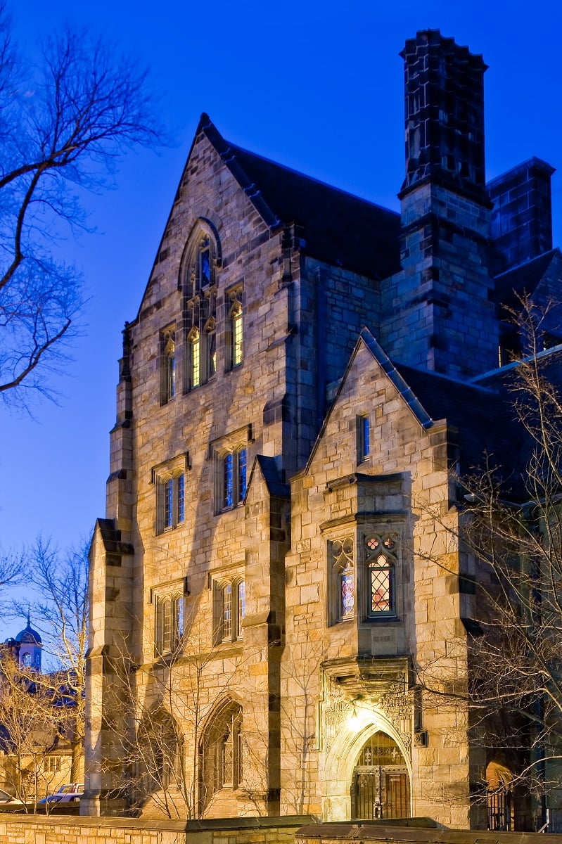 Branford College seen from the library at Yale University in 2010. There were no 'Gilmore Girls' scenes filmed at Yale