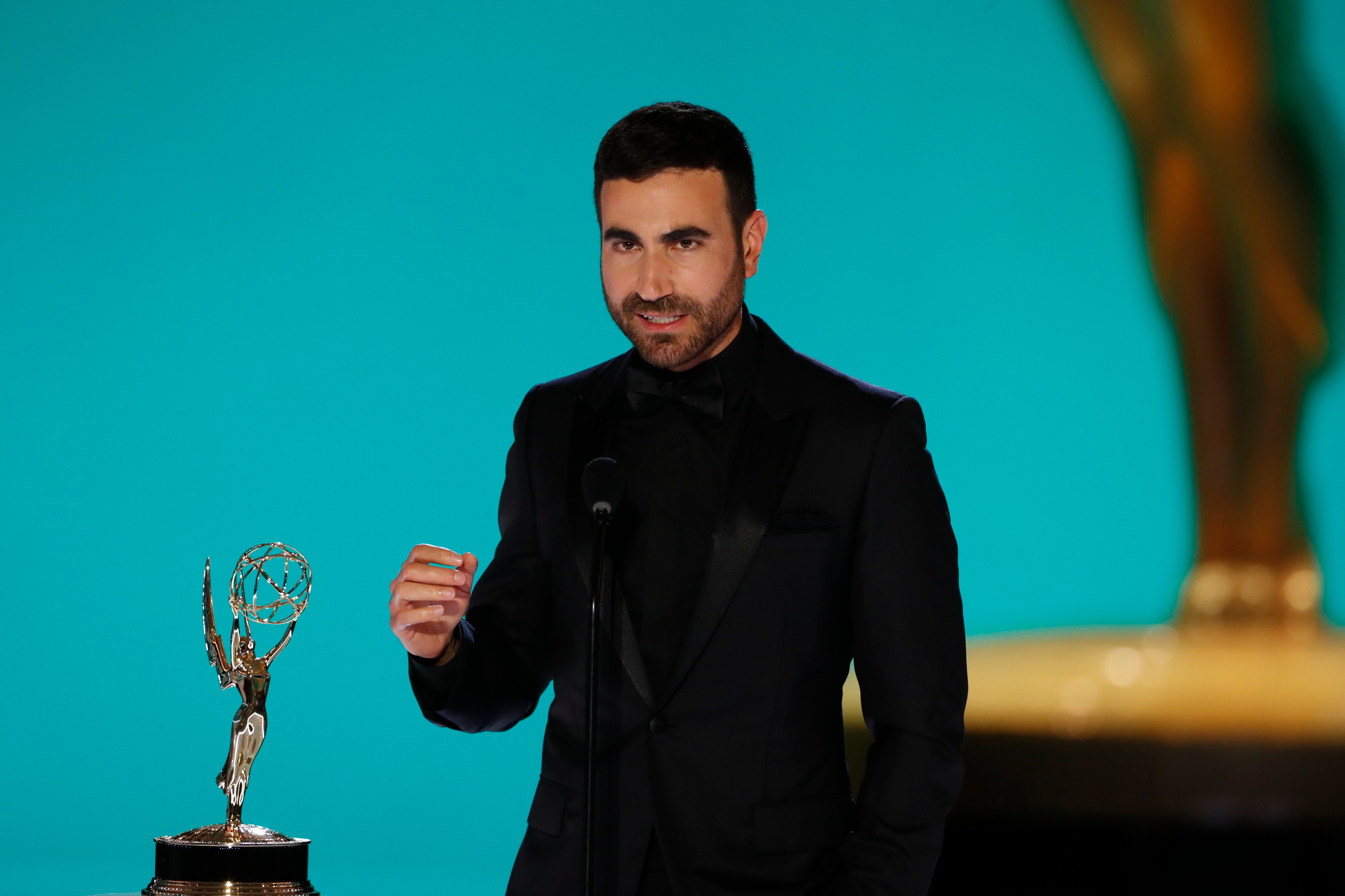 Brett Goldstein giving his Emmy Award speech for his Outstanding Actor in a Comedy Series role in 'Ted Lasso'