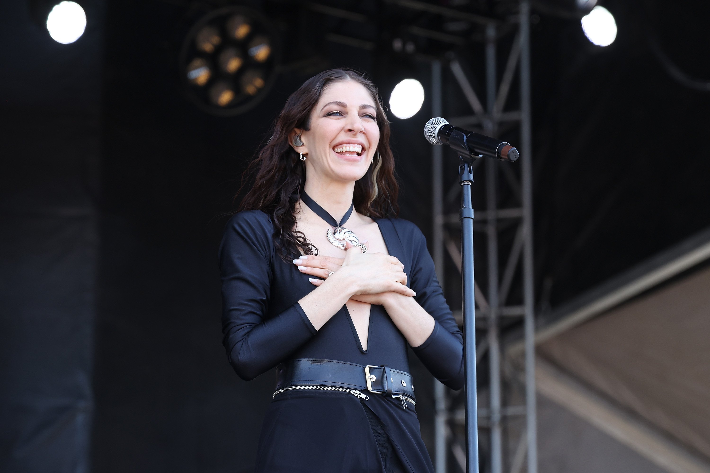 Caroline Polachek performs during the 2021 Governors Ball Music Festival
