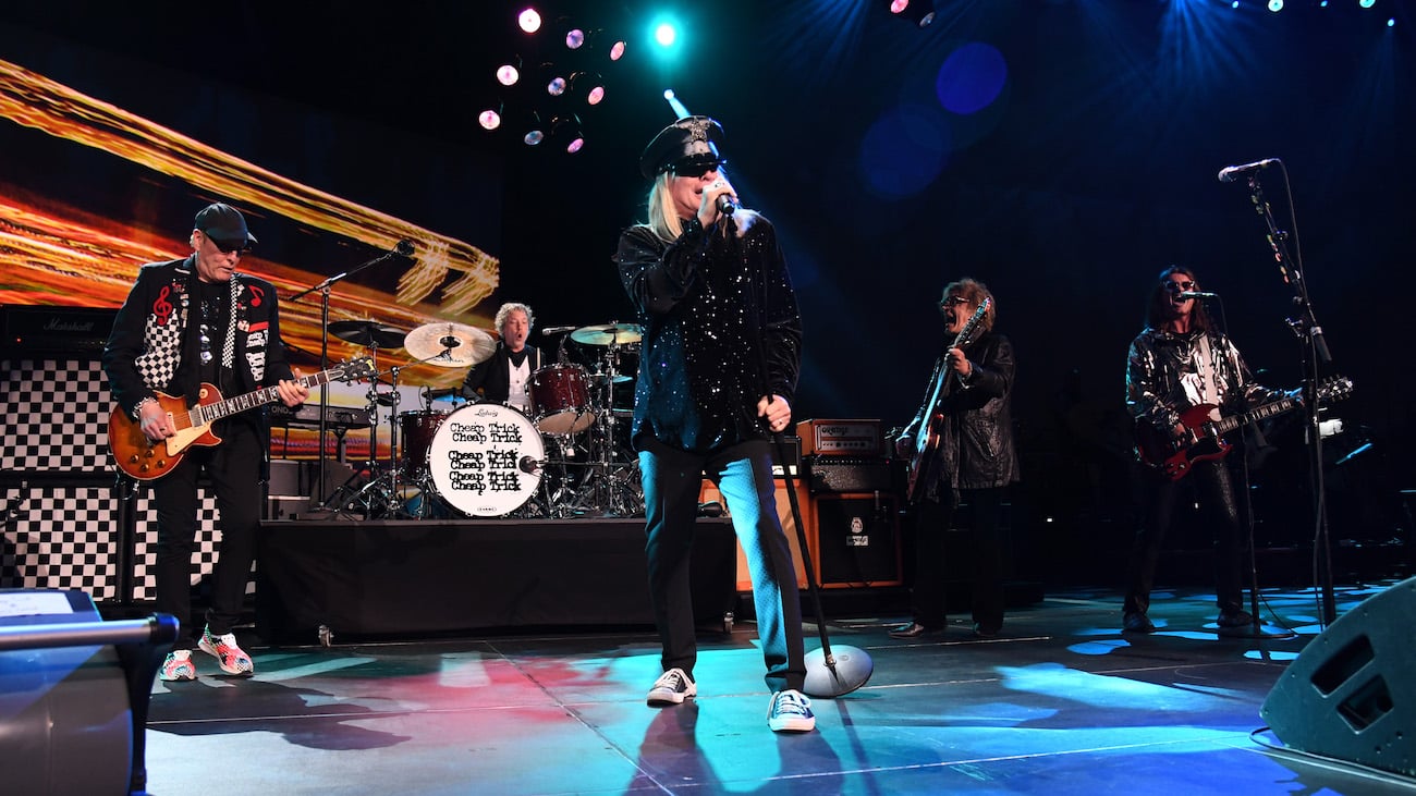 Cheap Trick performing at MusiCares Person of the Year honoring Aerosmith.