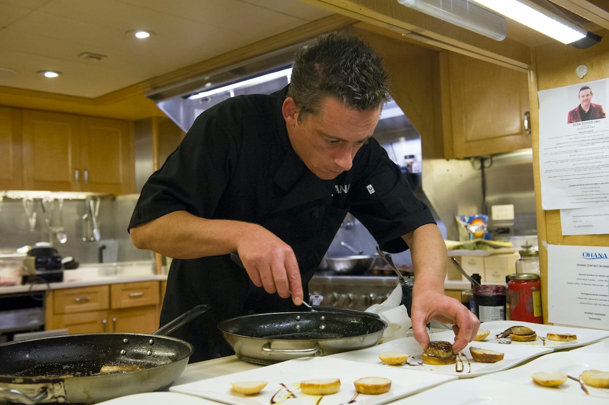 Chef Ben Robinson plates dinner on Below Deck