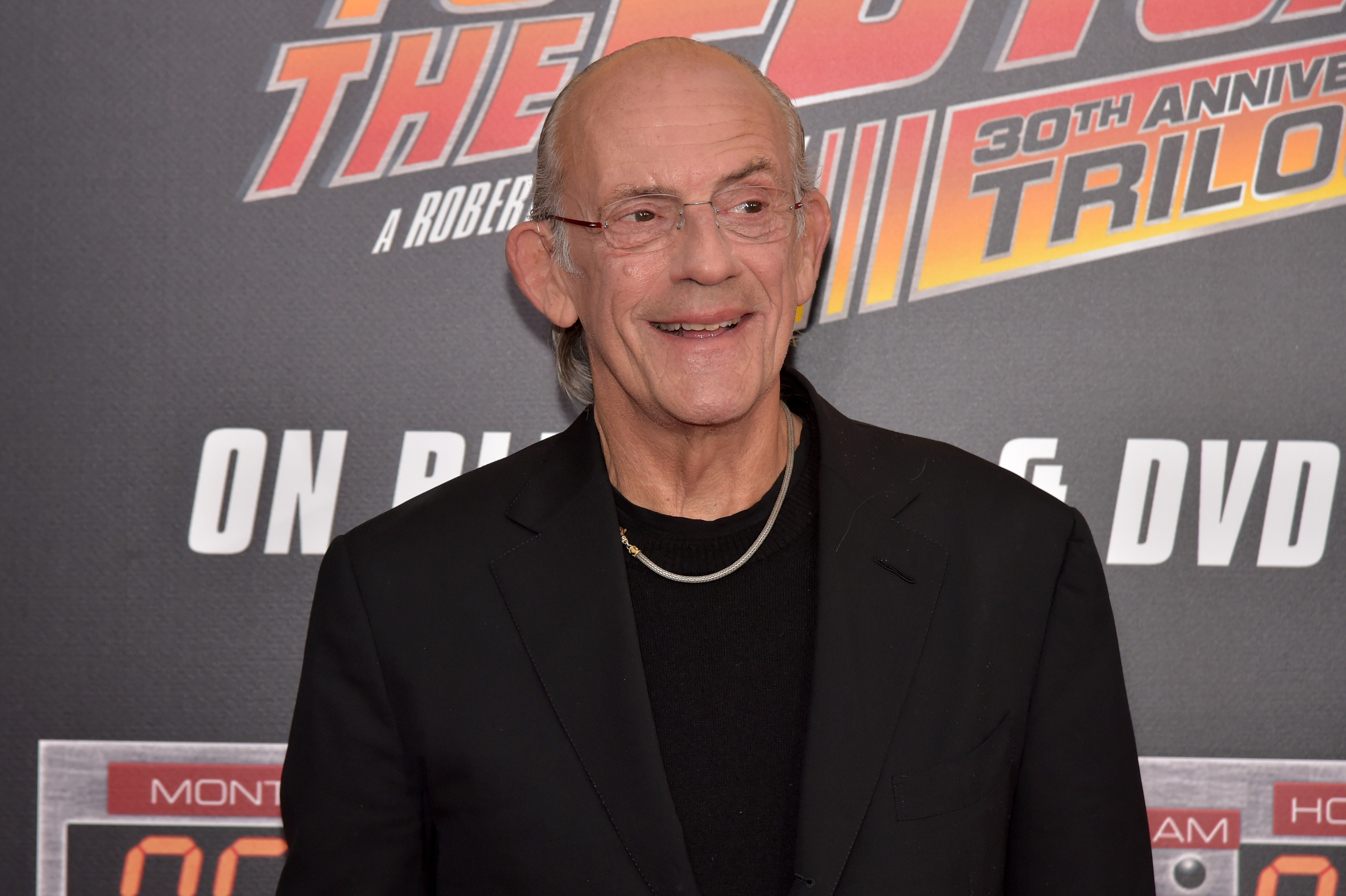 Christopher Lloyd 'Rick and Morty' at Back to the Future Premiere wearing all black
