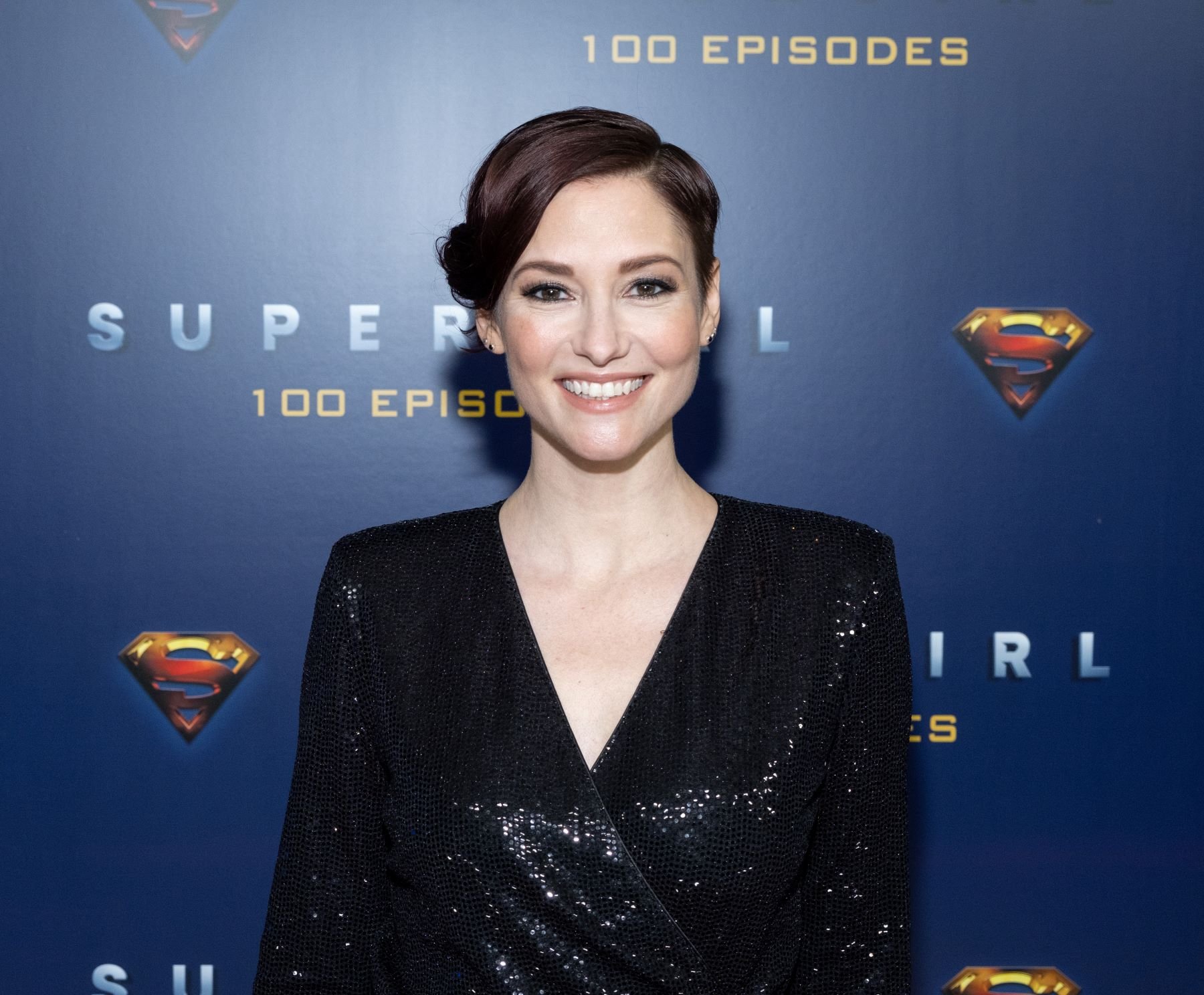 'Supergirl' actor Chyler Leigh attends the celebration of the show's 100th episode.