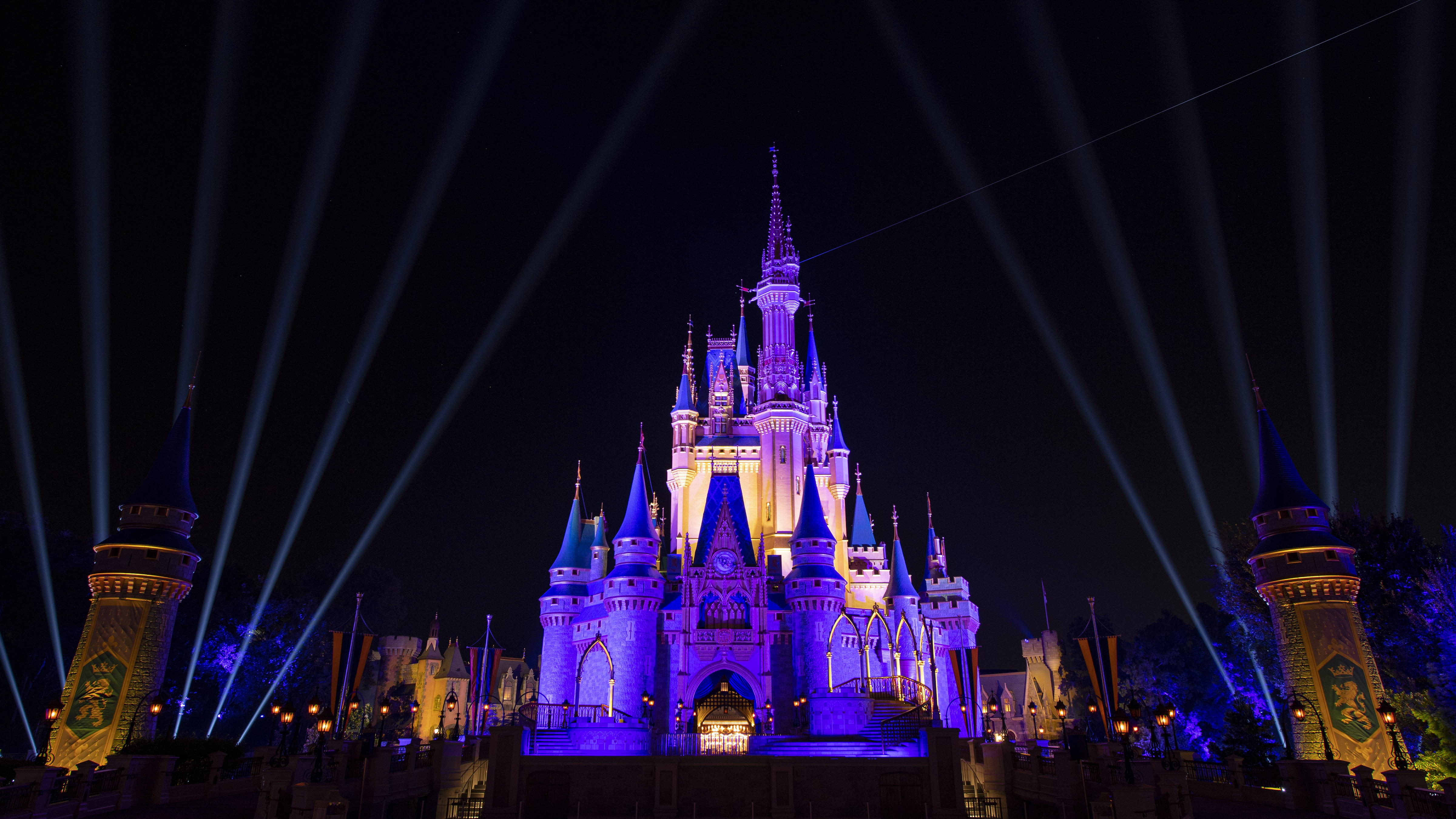 Cinderella's Castle at Disney World at night