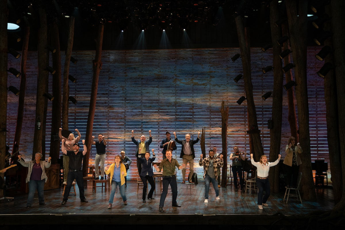 The 'Come From Away' film ensemble. The Broadway musical tells the true story of how the Canadian town of Gander rushed to the aid of 7,000 people who found themselves stranded in their town after their planes had to land there when the American airspace was closed on Sept. 11, 2001.