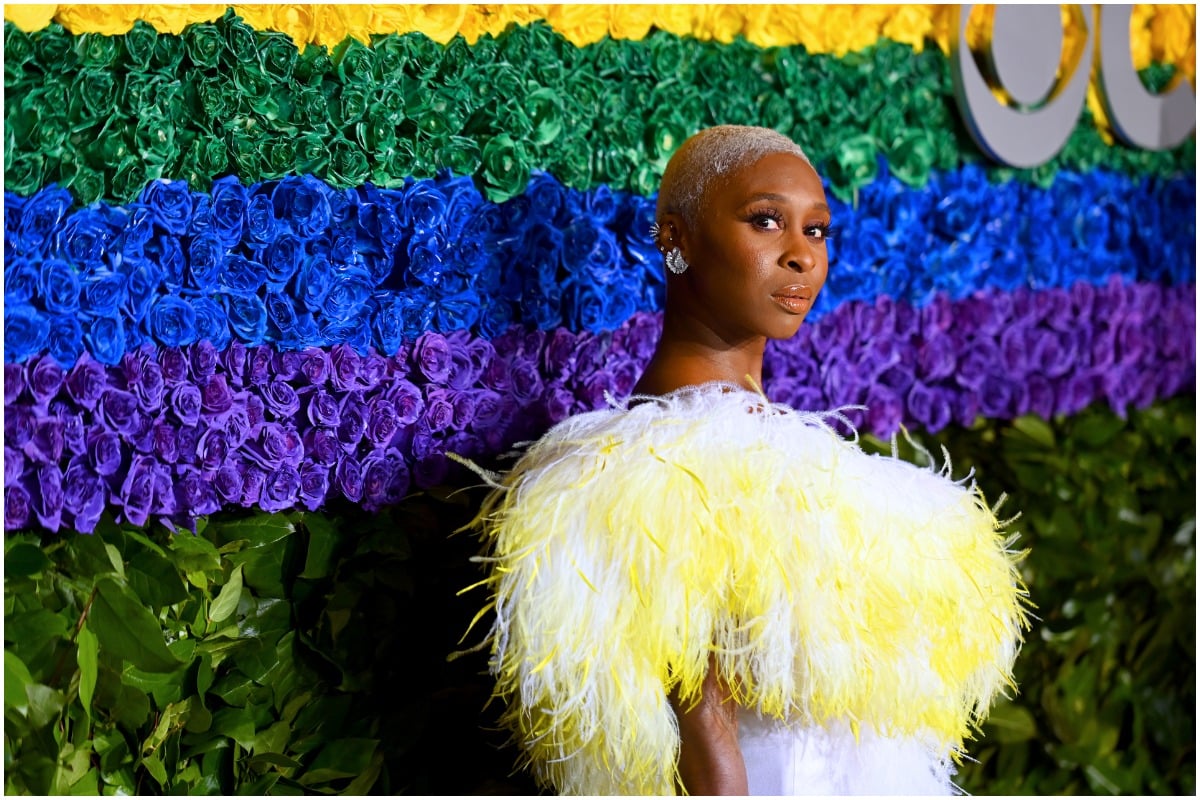 Emmys nominee Cynthia Erivo looking away from the camera at a red carpet event.