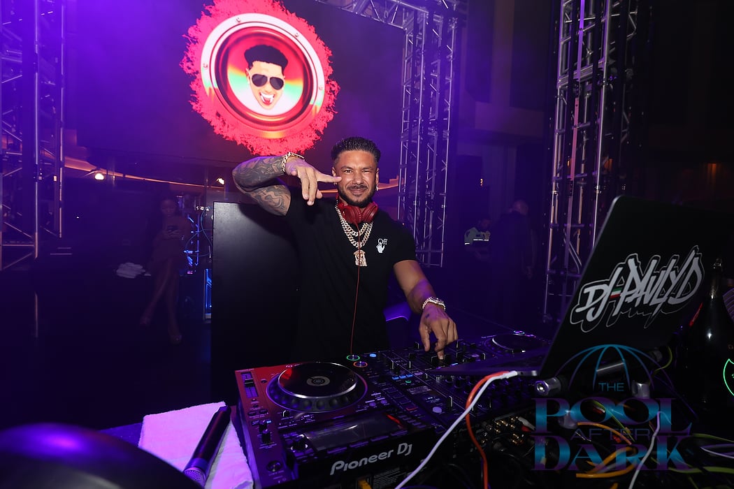 DJ Pauly D performing at Harrah's Pool After Dark in Atlantic City Sept. 4, 2021