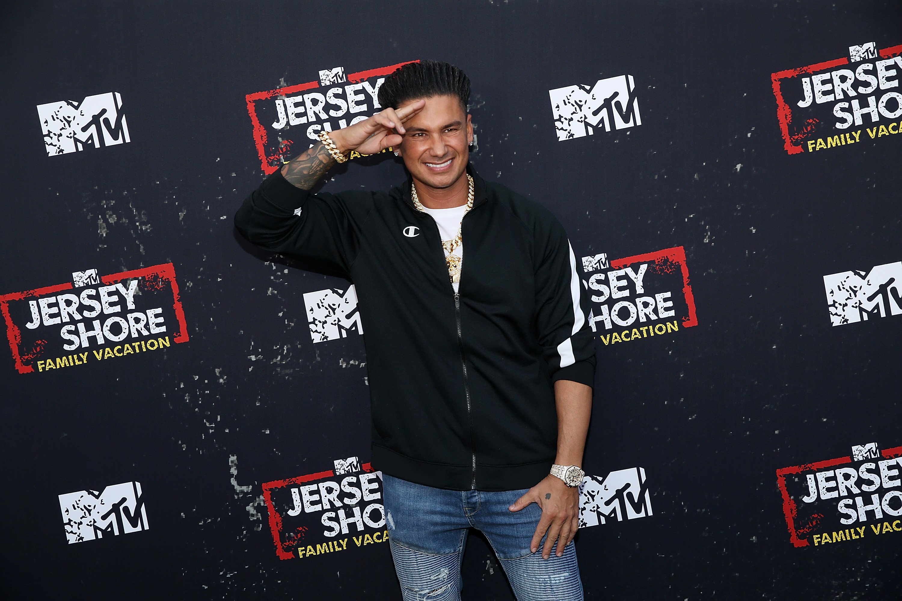 Pauly DelVecchio attends the "Jersey Shore Family Vacation" Global Premiere at HYDE Sunset in 2018
