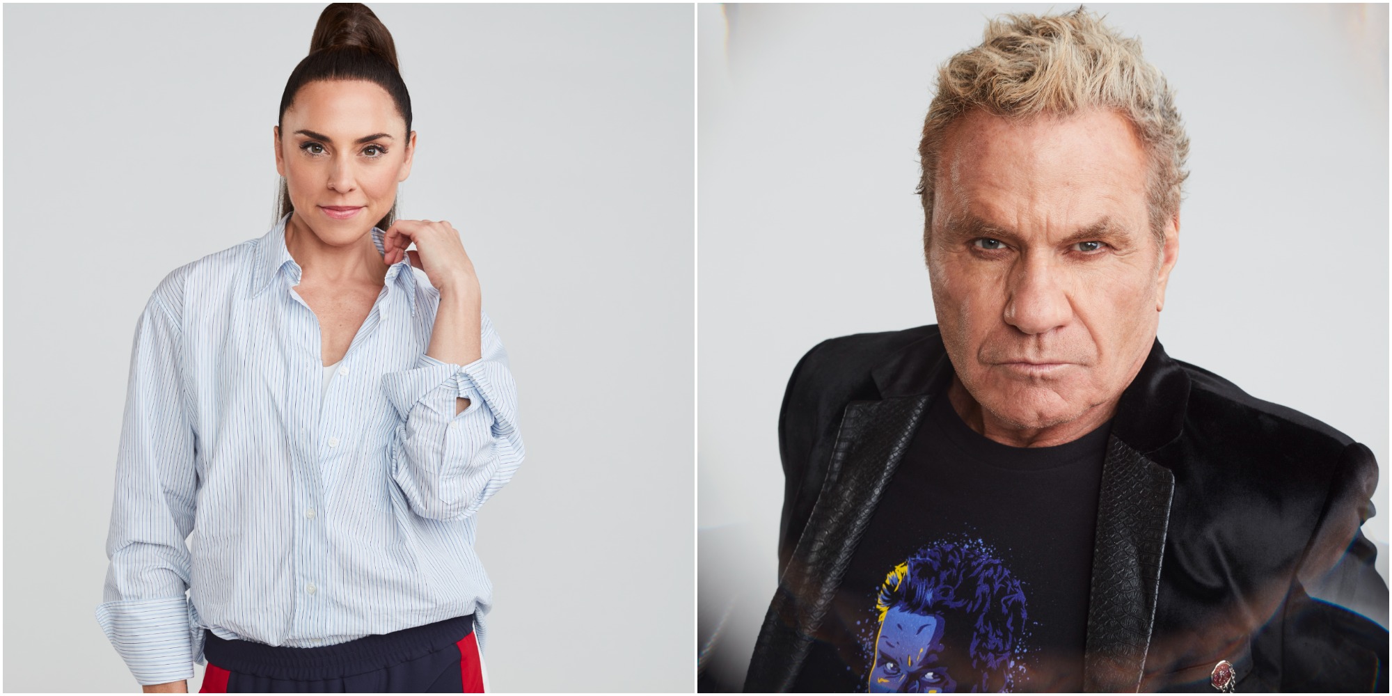 'Dancing With the Stars' cast members Melanie C., Martin Kove posing for the camera