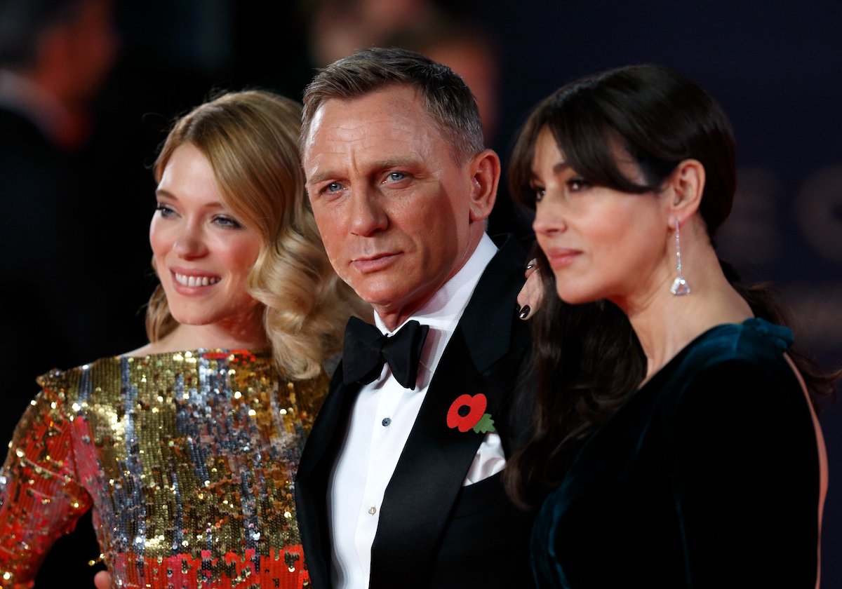 Daniel Craig James Bond 'No Time to Die' star with Lea Seydoux and Monica Bellucci