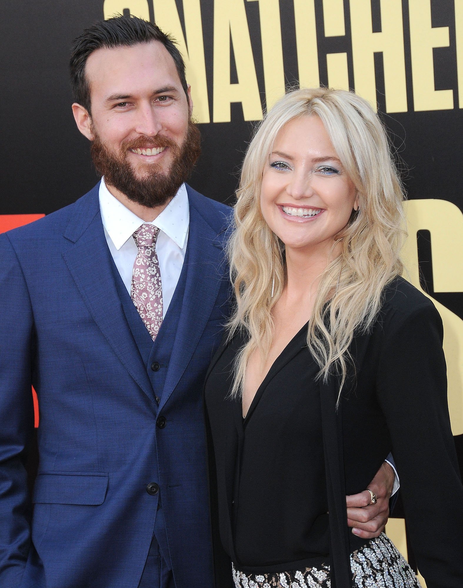 Danny Fujikawa and Kate Hudson attending the premiere of the 2017 film 'Snatched'