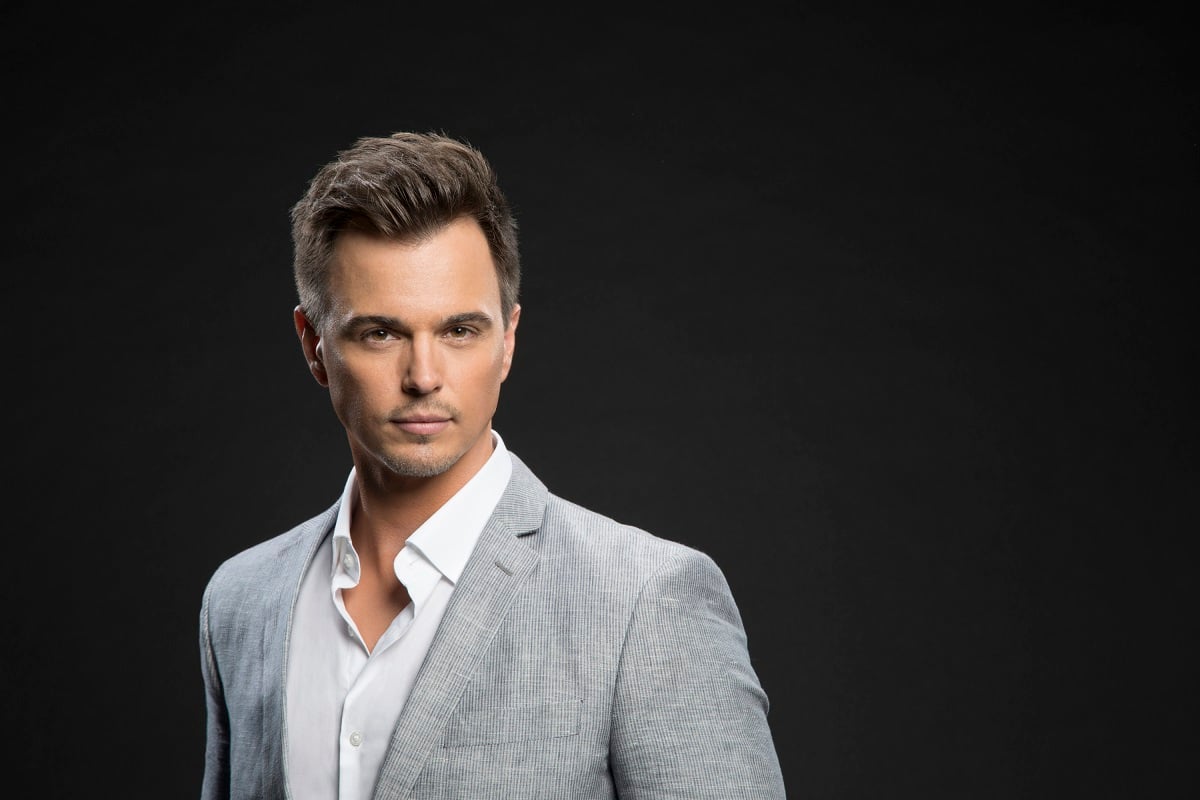 'The Bold and the Beautiful' star Darin Brooks as his character Wyatt Spencer in a promotional photoshoot for the show.