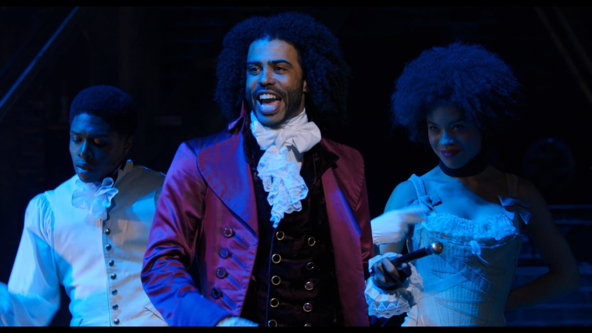 Daveed Diggs singing onstage in 'Hamilton.'