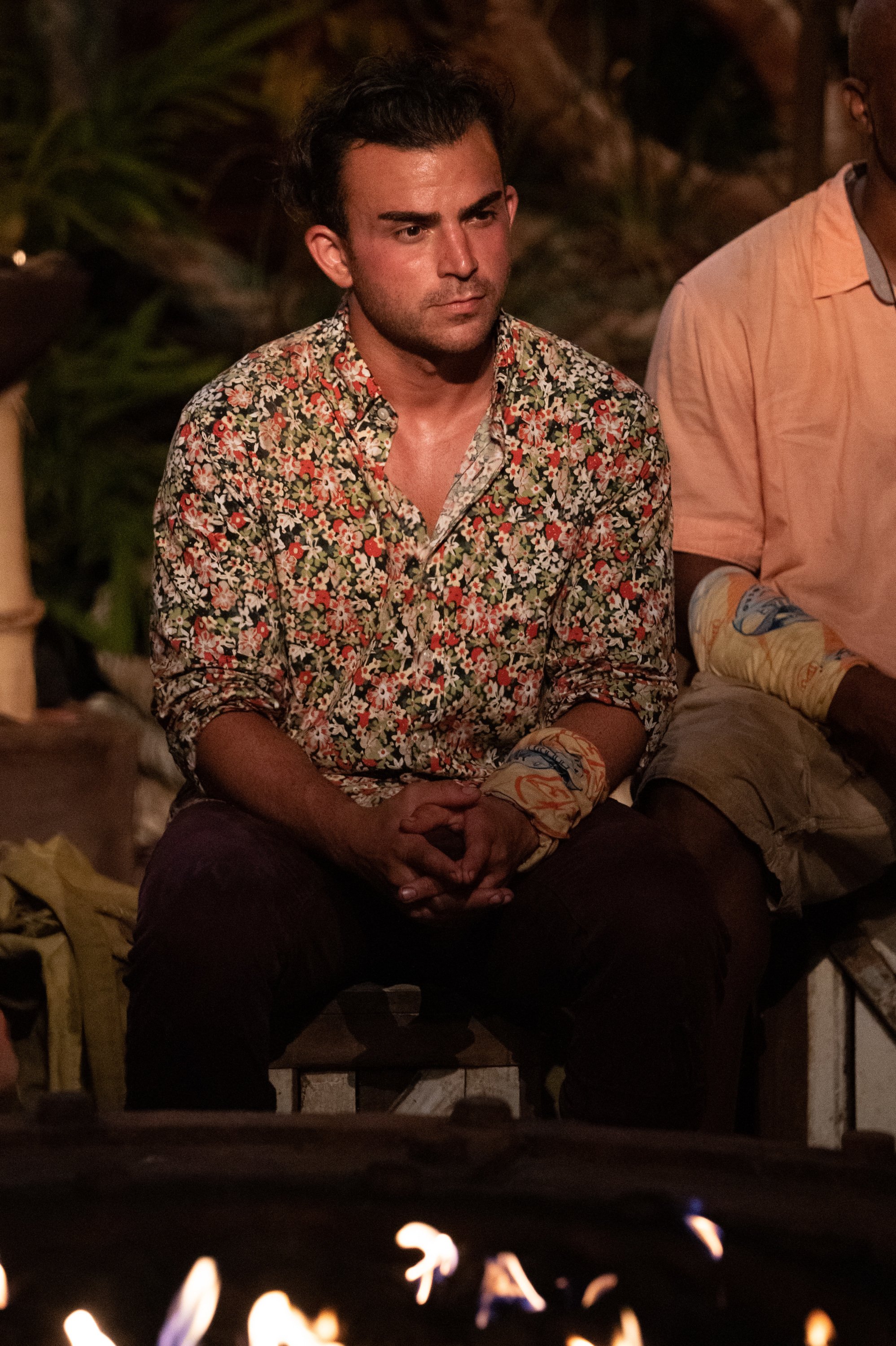 David Voce at Tribal Council on 'Survivor' Season 41