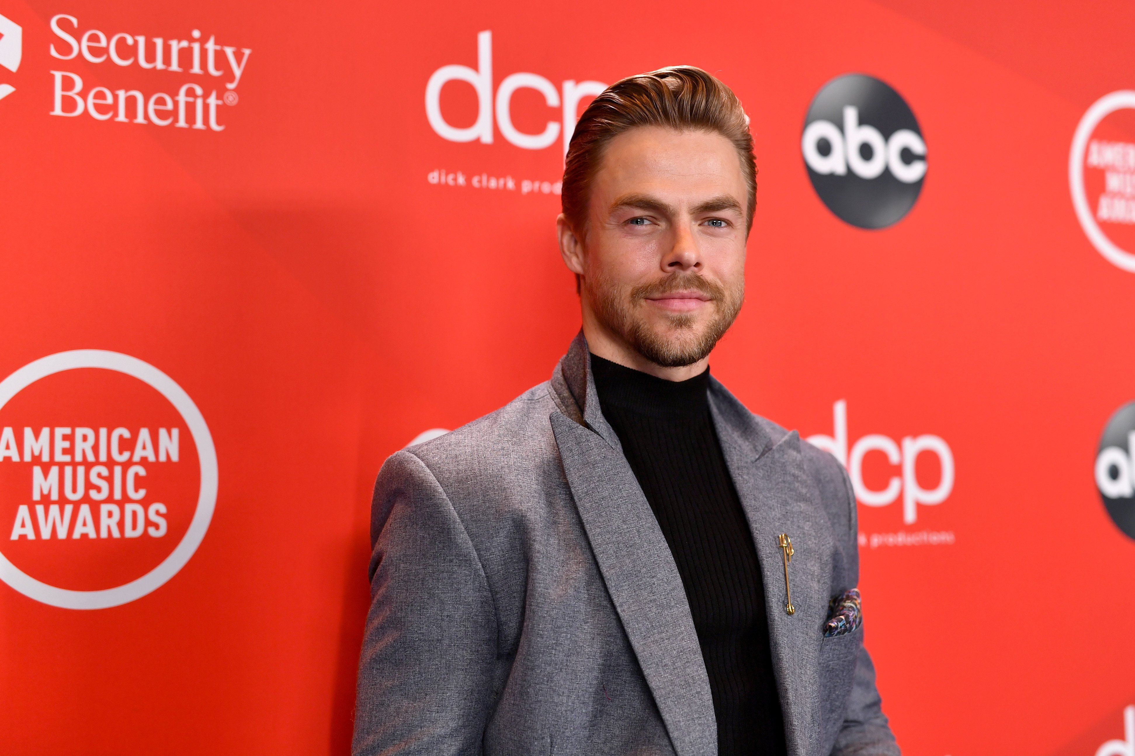 Derek Hough attends the 2020 American Music Awards at Microsoft Theater