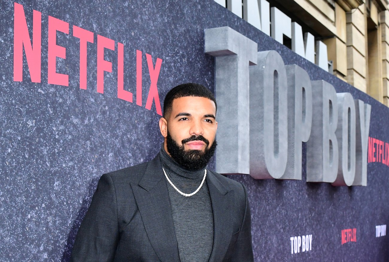 Drake at the London premiere of 'Top Boy.'